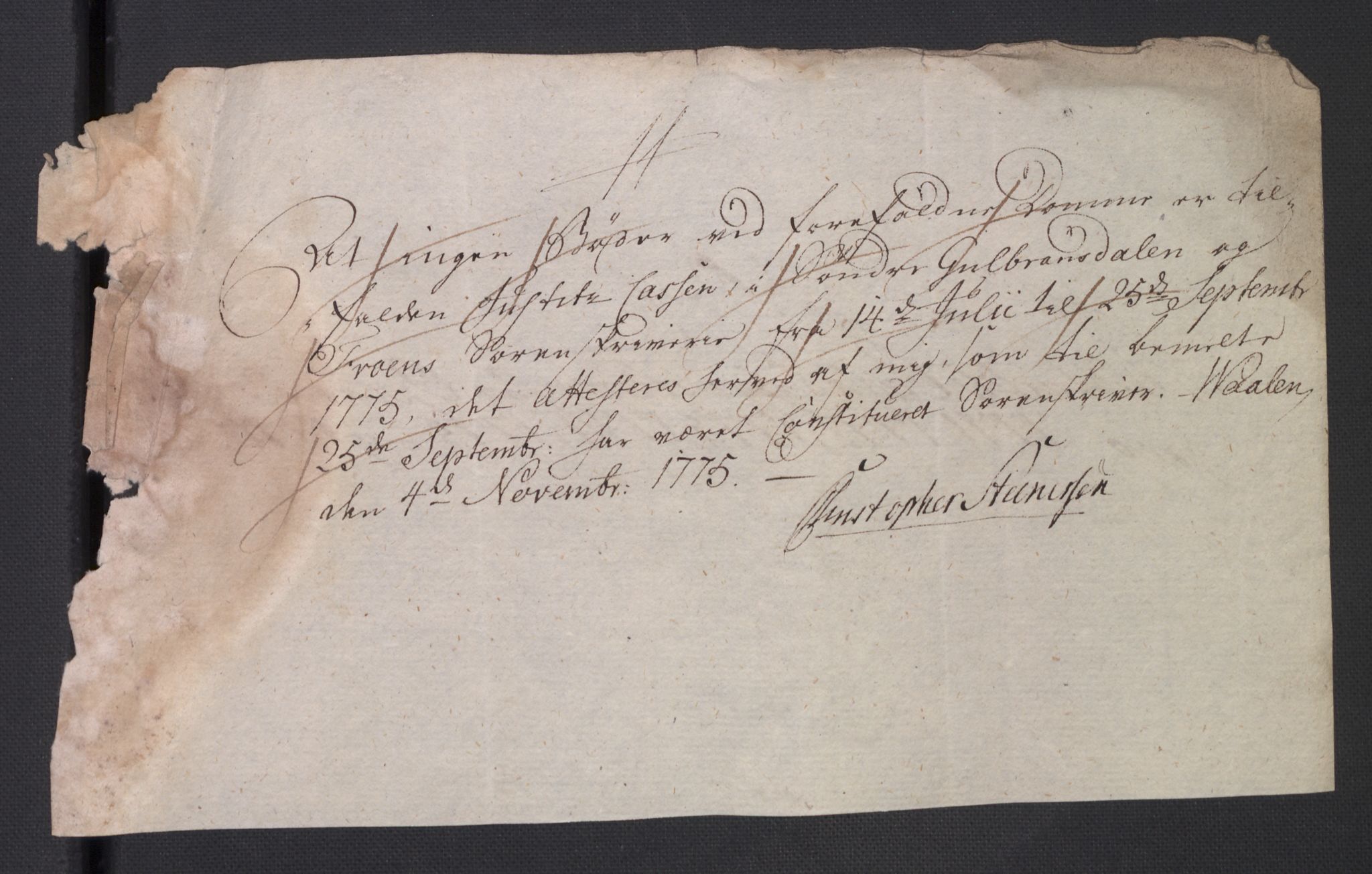 Rentekammeret inntil 1814, Reviderte regnskaper, Mindre regnskaper, RA/EA-4068/Rb/L0014: Opplands amt, 1771-1779, p. 39