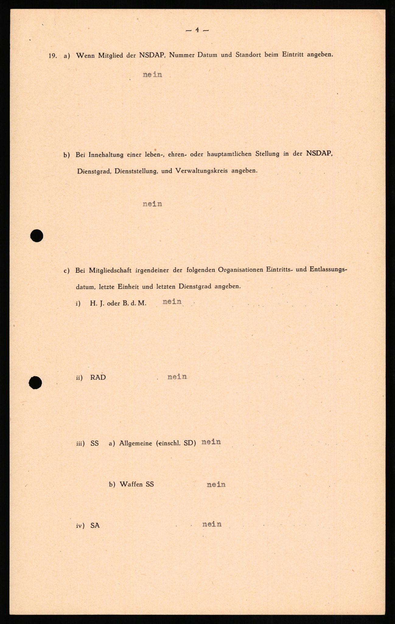 Forsvaret, Forsvarets overkommando II, AV/RA-RAFA-3915/D/Db/L0021: CI Questionaires. Tyske okkupasjonsstyrker i Norge. Tyskere., 1945-1946, p. 209