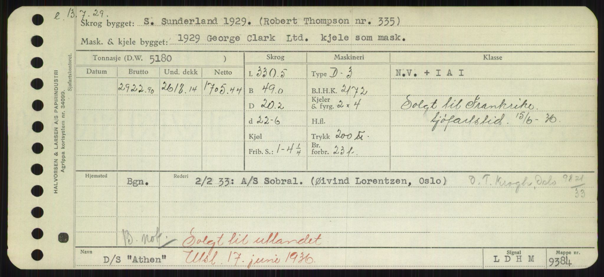 Sjøfartsdirektoratet med forløpere, Skipsmålingen, RA/S-1627/H/Hd/L0002: Fartøy, Apa-Axe, p. 353