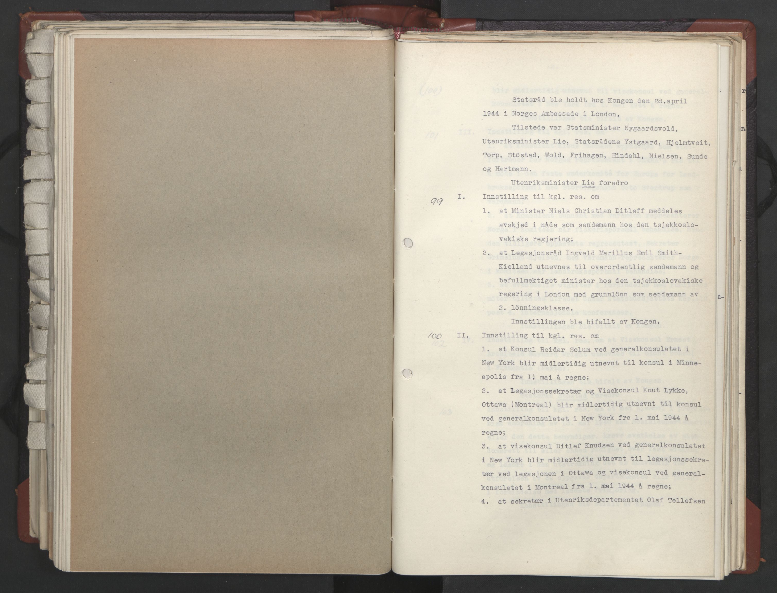 Statsrådssekretariatet, AV/RA-S-1001/A/Ac/L0124: Kgl. res. 14/1-30/6, 1944, p. 367