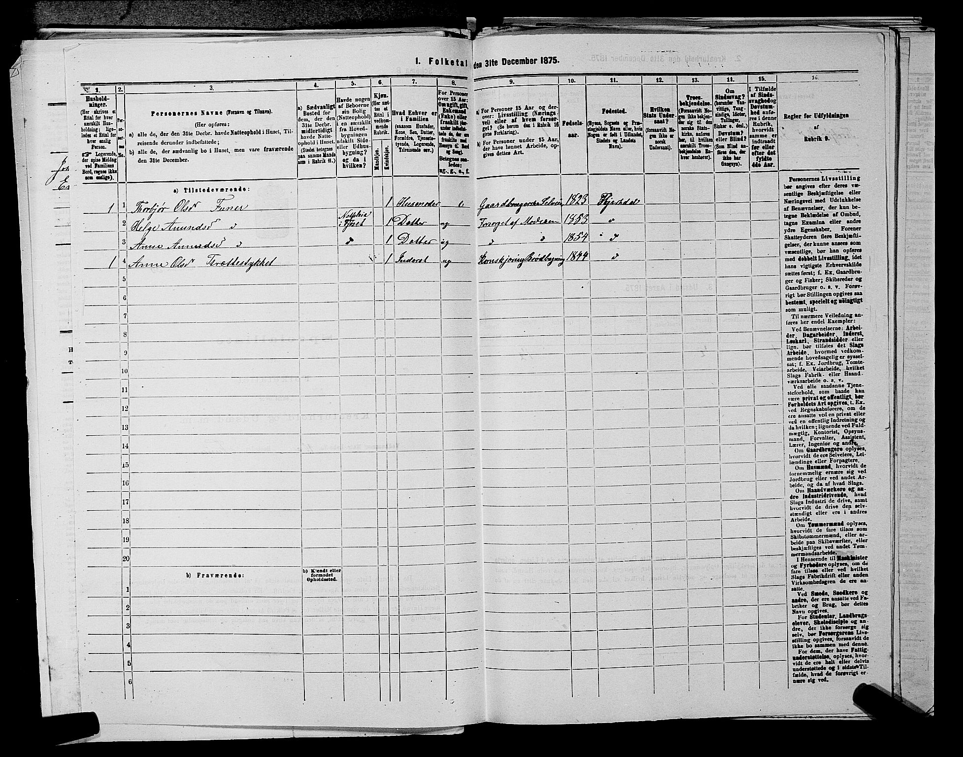 SAKO, 1875 census for 0827P Hjartdal, 1875, p. 320