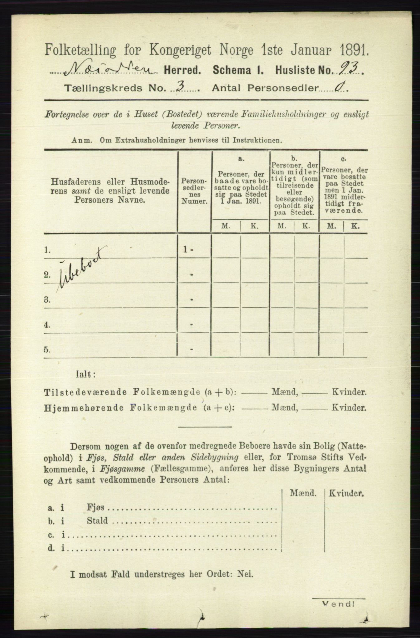 RA, 1891 census for 0216 Nesodden, 1891, p. 1058