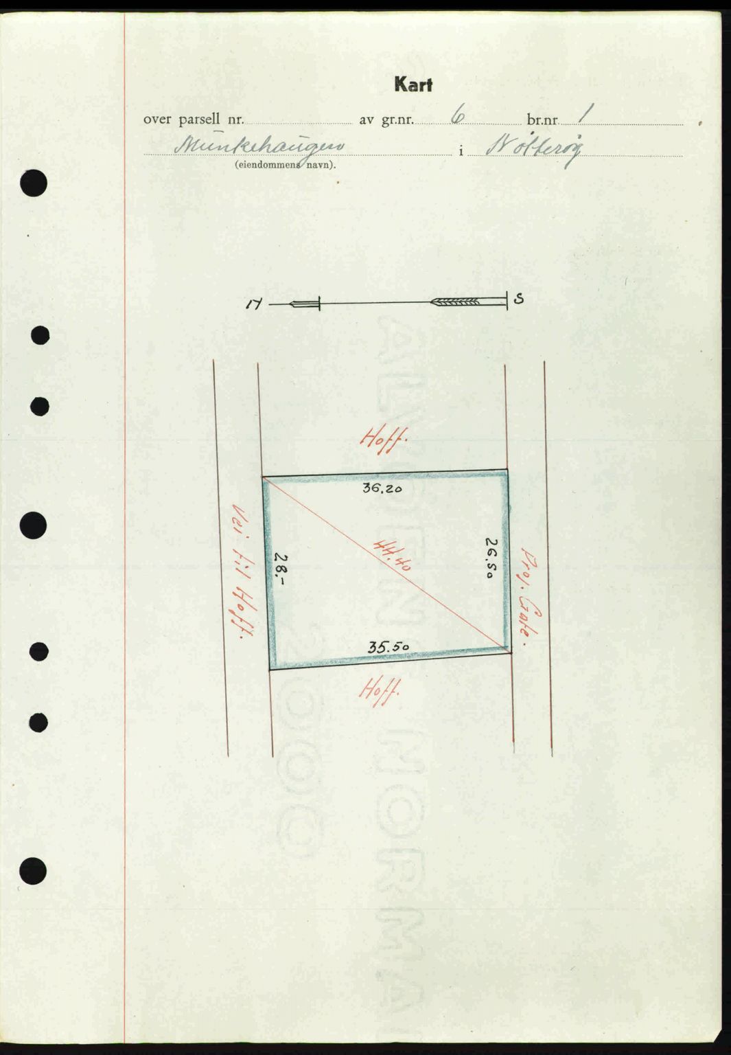 Tønsberg sorenskriveri, AV/SAKO-A-130/G/Ga/Gaa/L0014: Mortgage book no. A14, 1943-1944, Diary no: : 429/1944