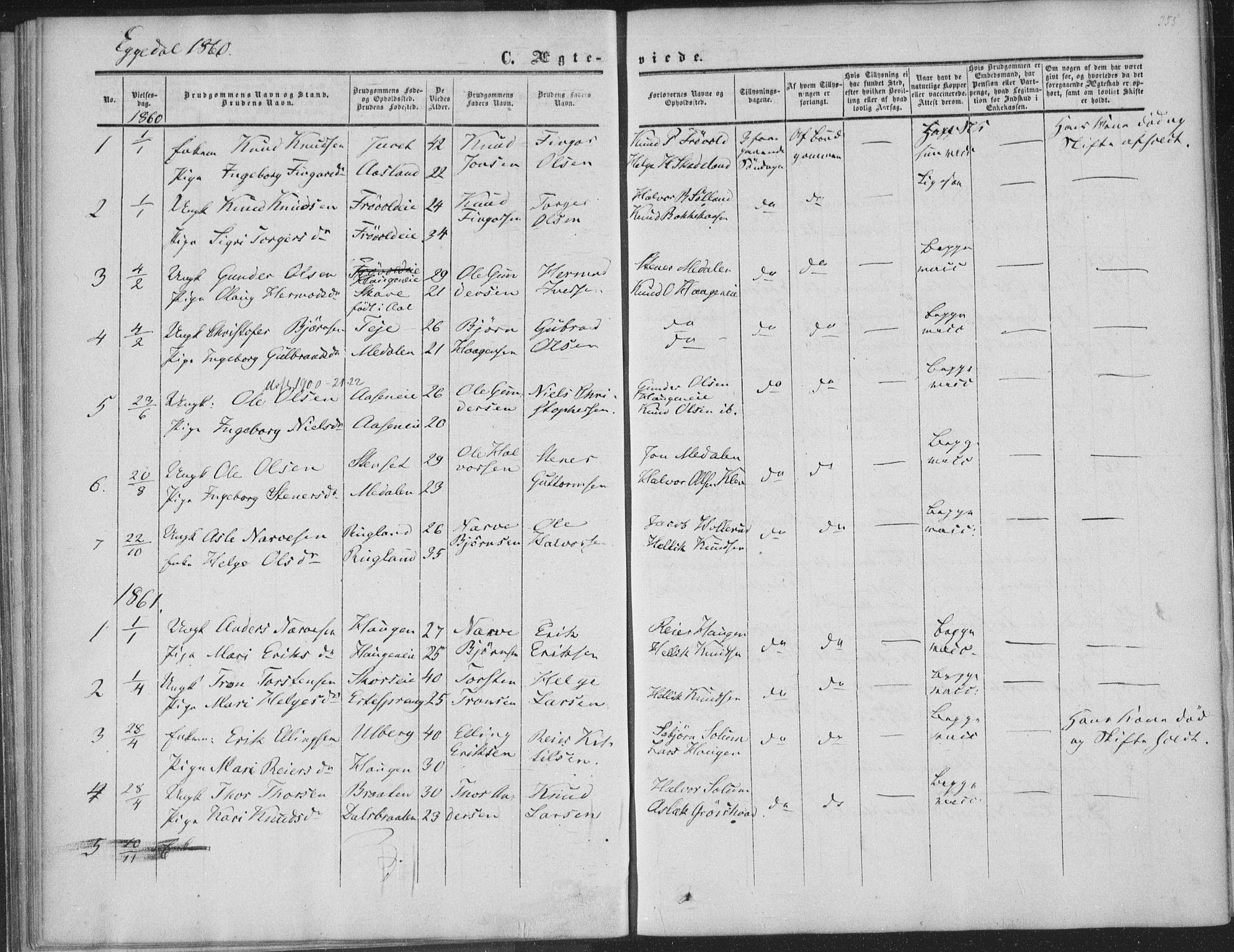 Sigdal kirkebøker, AV/SAKO-A-245/F/Fa/L0009b: Parish register (official) no. I 9B, 1860-1871, p. 355