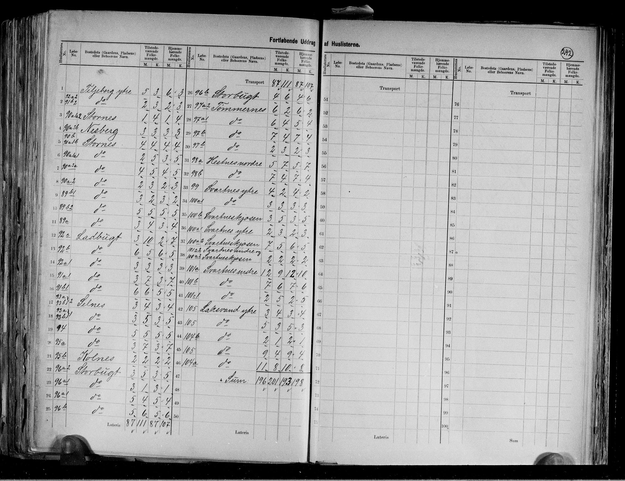RA, 1891 census for 1933 Balsfjord, 1891, p. 6