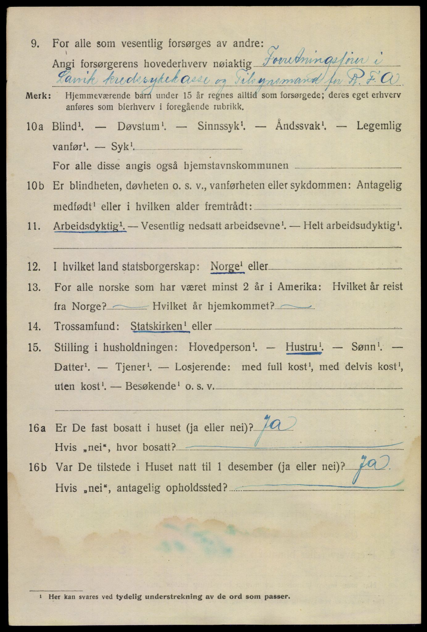 SAKO, 1920 census for Larvik, 1920, p. 26819