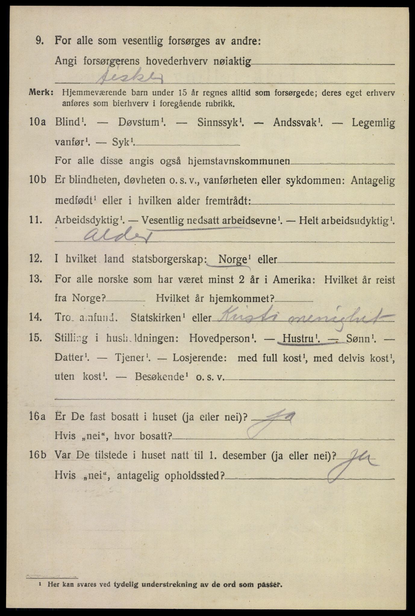 SAKO, 1920 census for Røyken, 1920, p. 10921