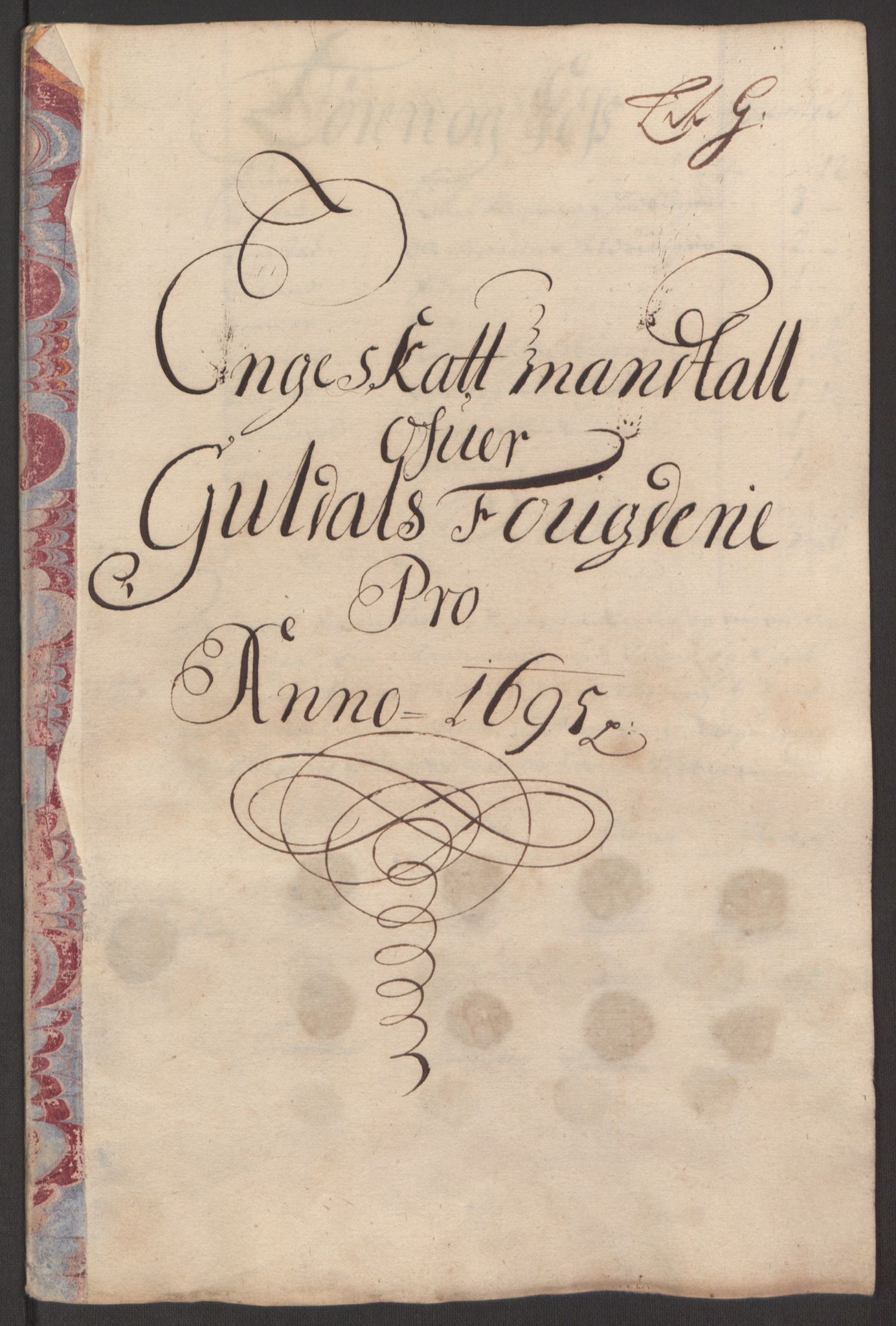 Rentekammeret inntil 1814, Reviderte regnskaper, Fogderegnskap, RA/EA-4092/R60/L3945: Fogderegnskap Orkdal og Gauldal, 1695, p. 355