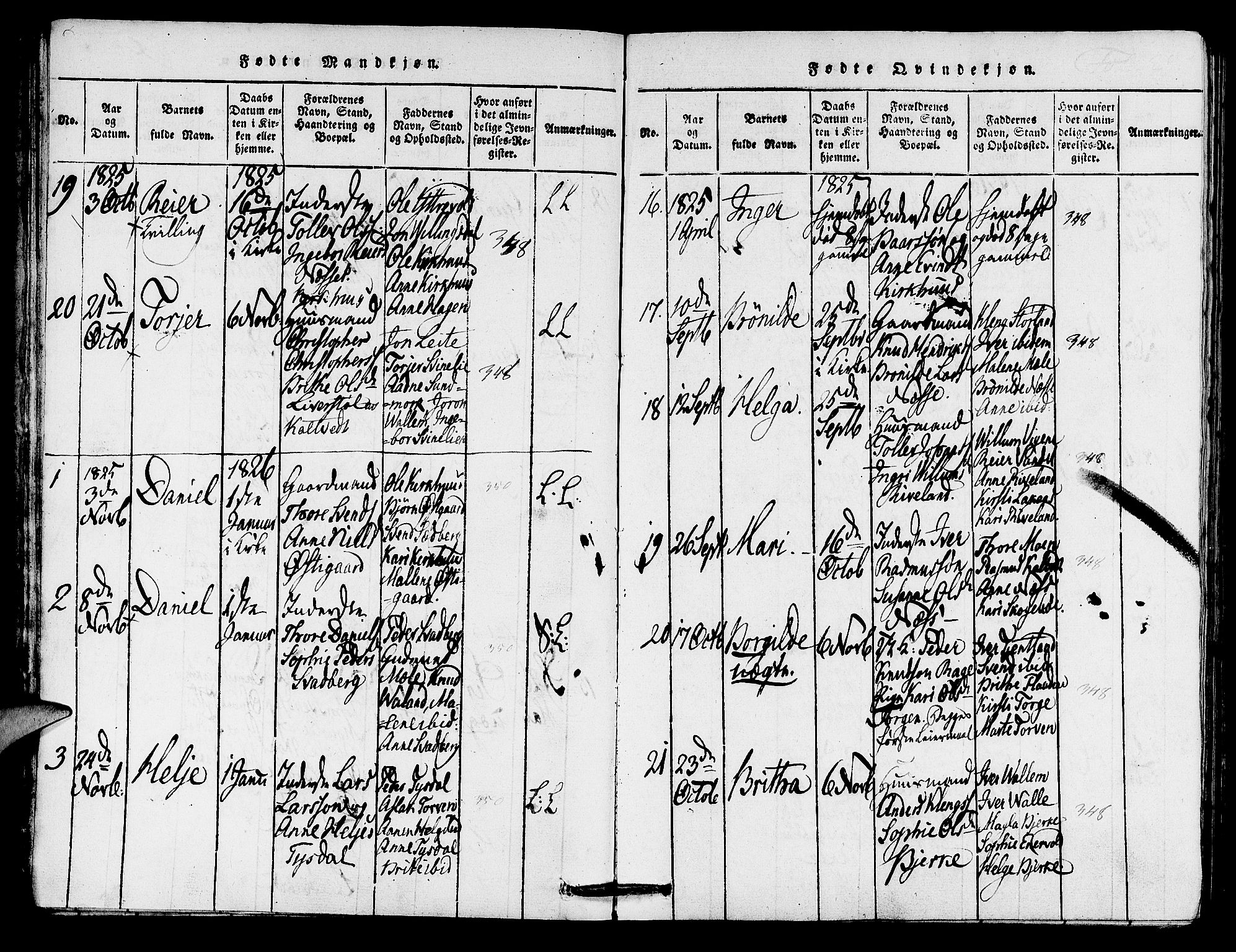 Hjelmeland sokneprestkontor, AV/SAST-A-101843/01/IV/L0005: Parish register (official) no. A 5, 1816-1841, p. 29