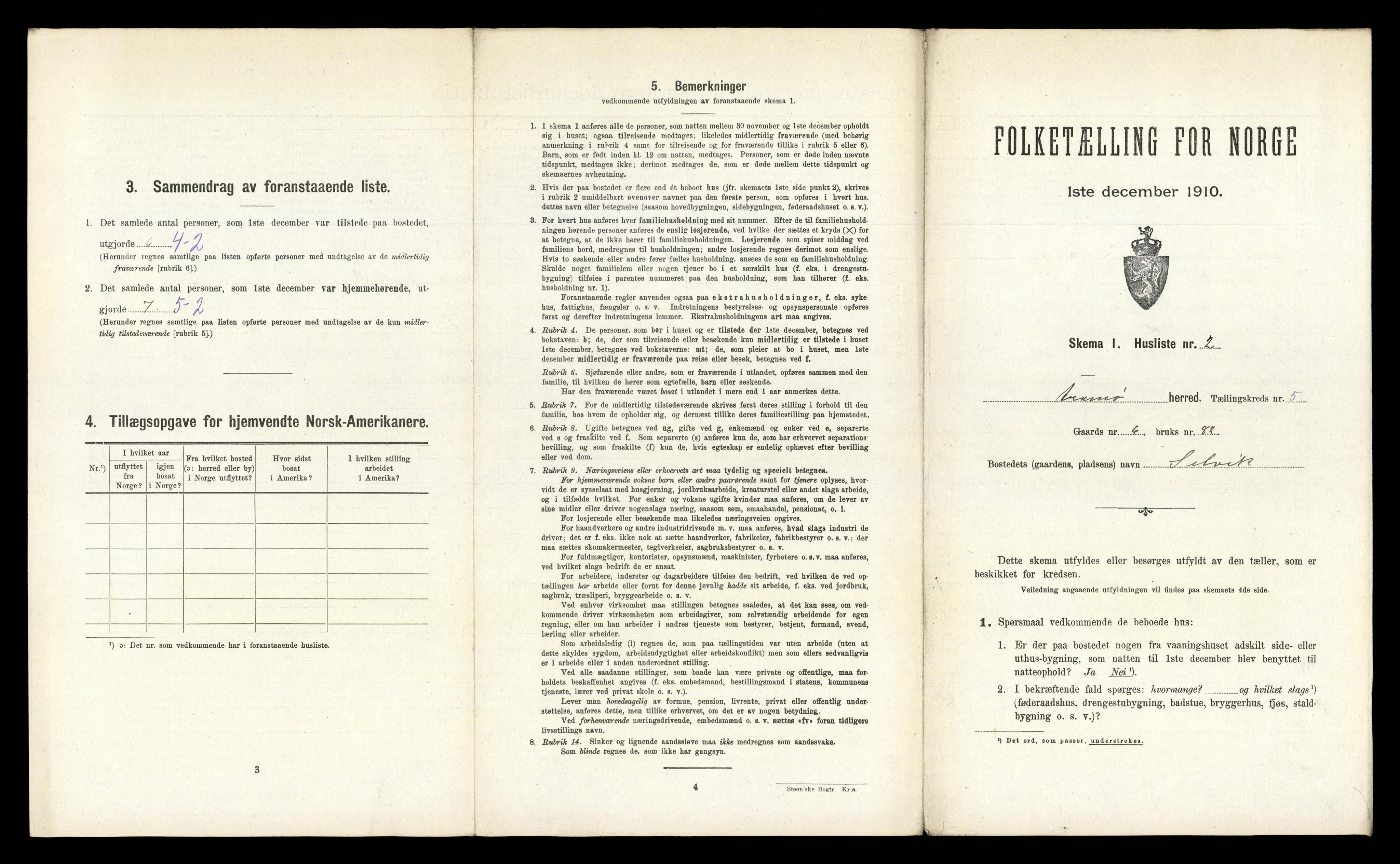 RA, 1910 census for Tromøy, 1910, p. 620