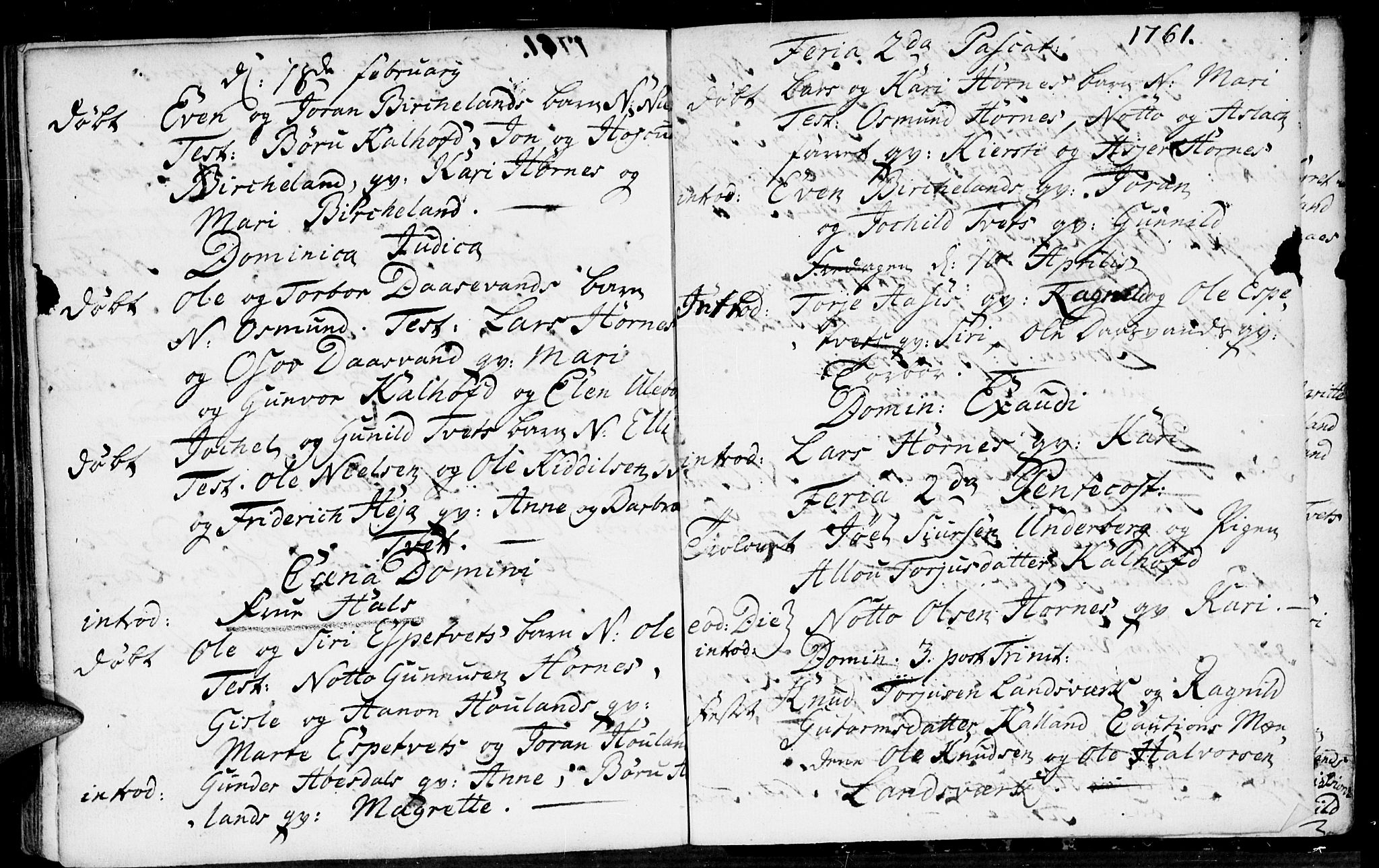 Evje sokneprestkontor, AV/SAK-1111-0008/F/Fa/Fab/L0001: Parish register (official) no. A 1, 1704-1764, p. 254-255