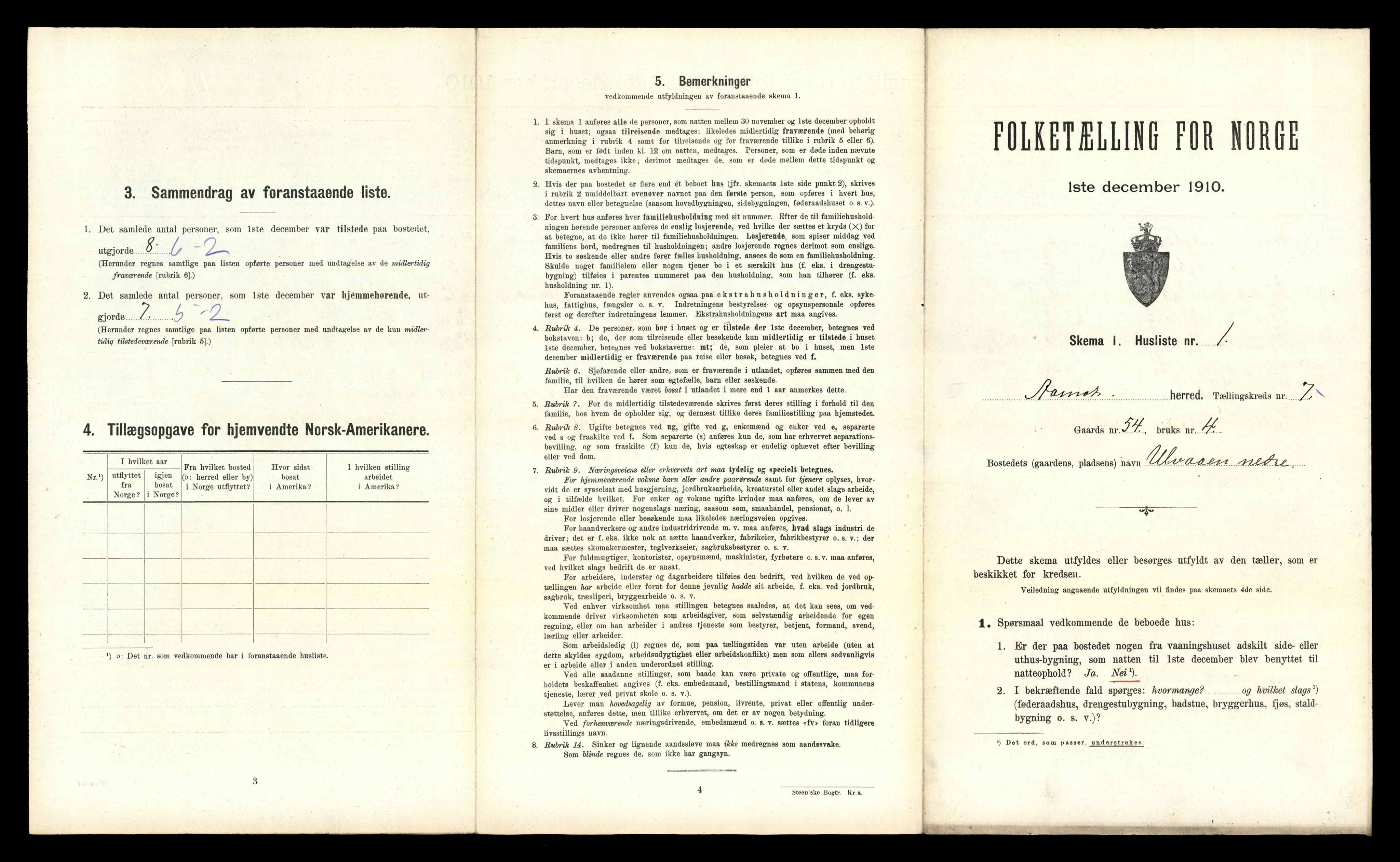 RA, 1910 census for Åmot, 1910, p. 801