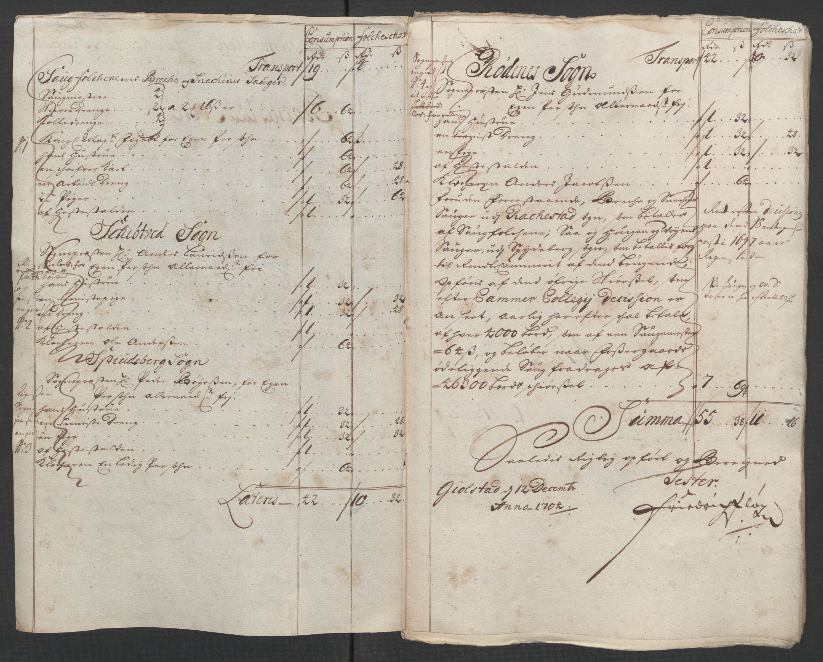 Rentekammeret inntil 1814, Reviderte regnskaper, Fogderegnskap, AV/RA-EA-4092/R07/L0296: Fogderegnskap Rakkestad, Heggen og Frøland, 1704, p. 236