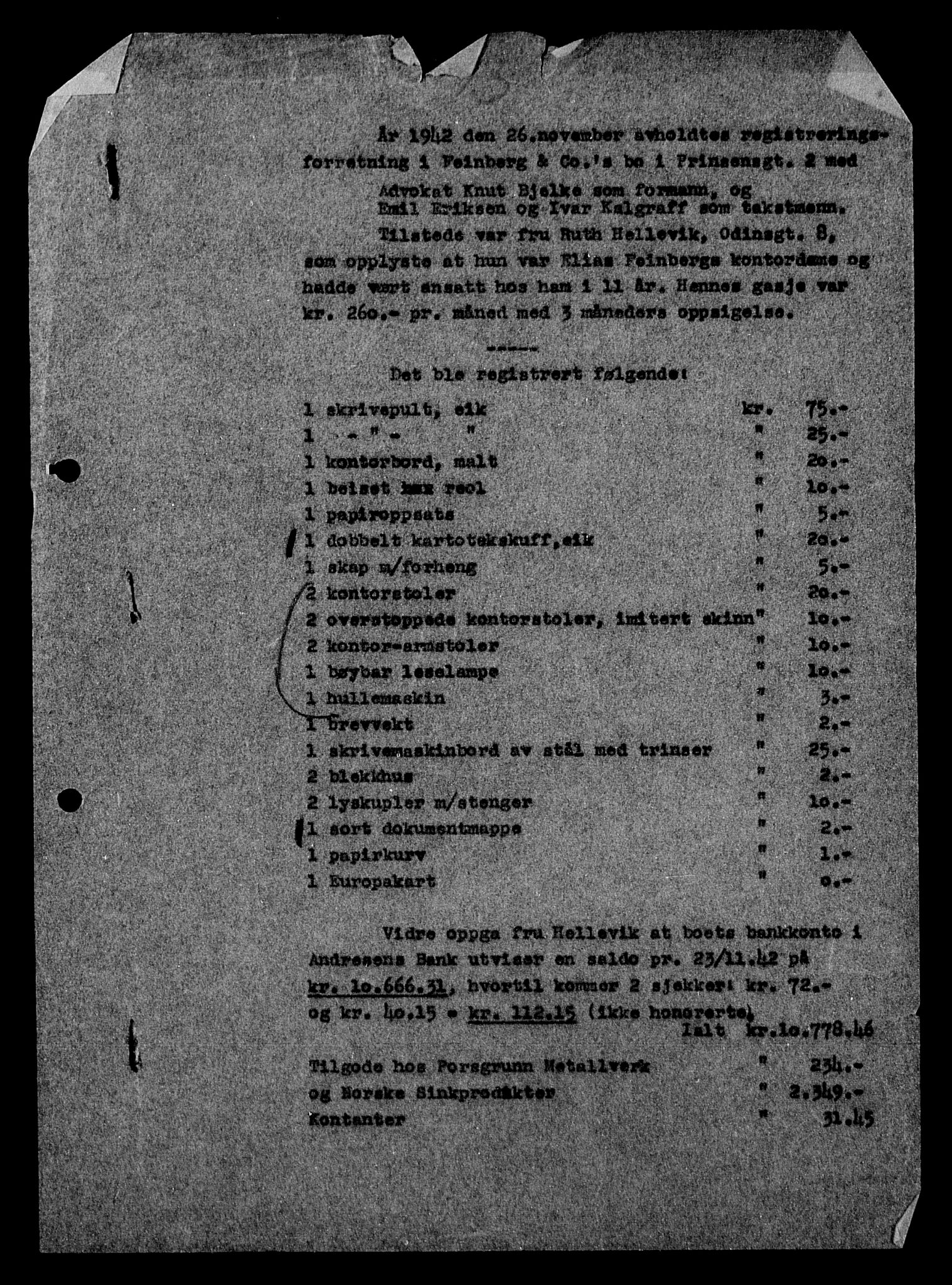 Justisdepartementet, Tilbakeføringskontoret for inndratte formuer, AV/RA-S-1564/H/Hc/Hcc/L0934: --, 1945-1947, p. 205