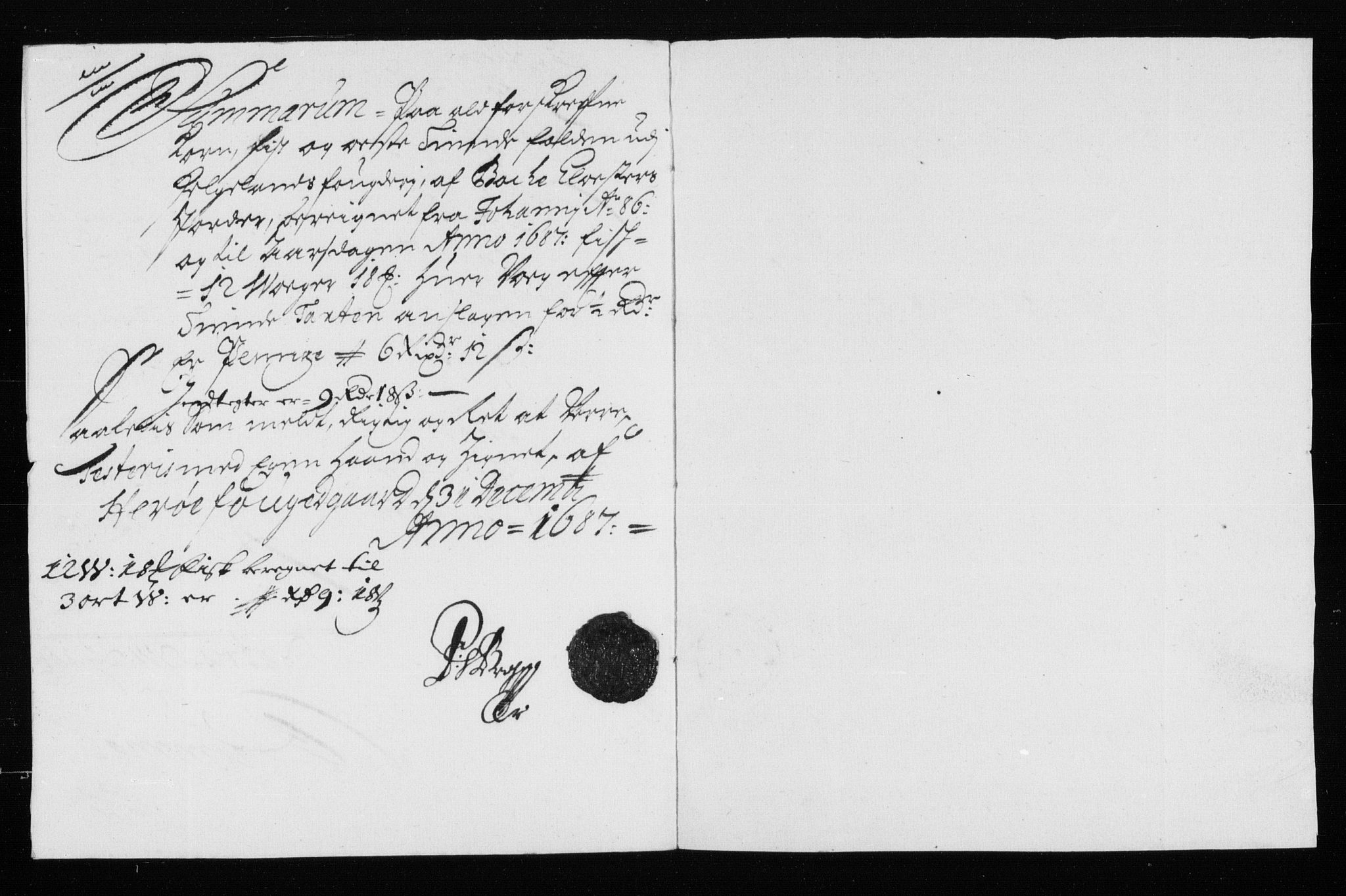 Rentekammeret inntil 1814, Reviderte regnskaper, Stiftamtstueregnskaper, Trondheim stiftamt og Nordland amt, RA/EA-6044/R/Rh/L0009: Nordland amt, 1687