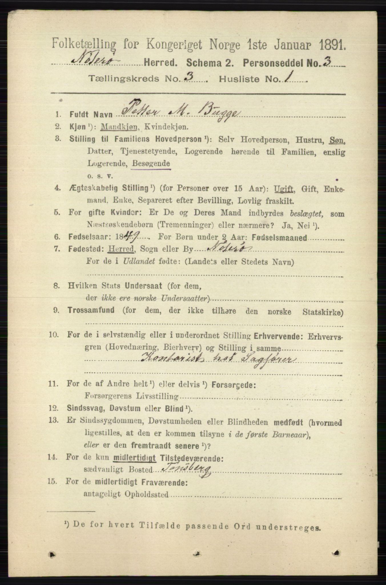 RA, 1891 census for 0722 Nøtterøy, 1891, p. 1544