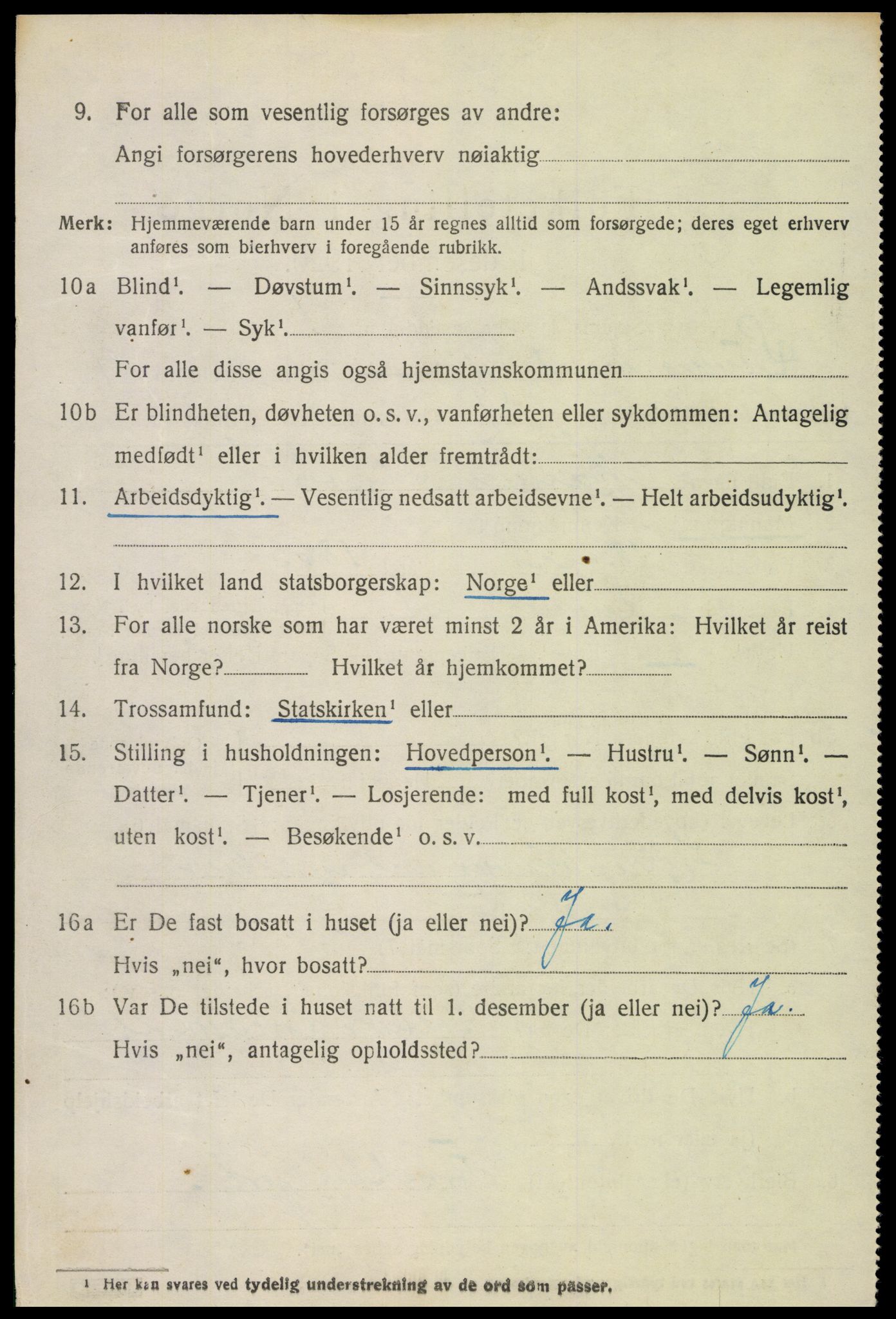 SAH, 1920 census for Lunner, 1920, p. 10342