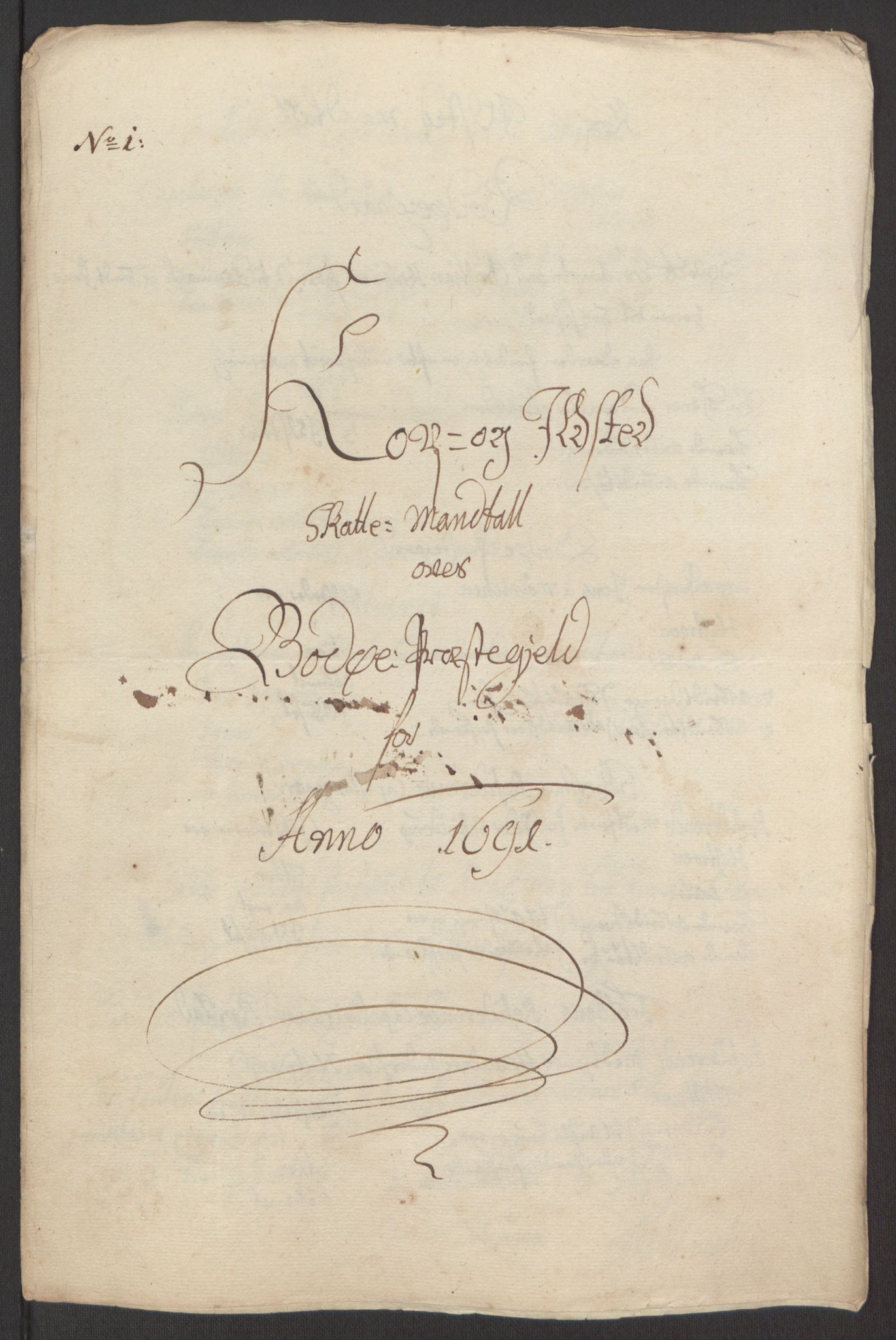 Rentekammeret inntil 1814, Reviderte regnskaper, Fogderegnskap, AV/RA-EA-4092/R66/L4577: Fogderegnskap Salten, 1691-1693, p. 86