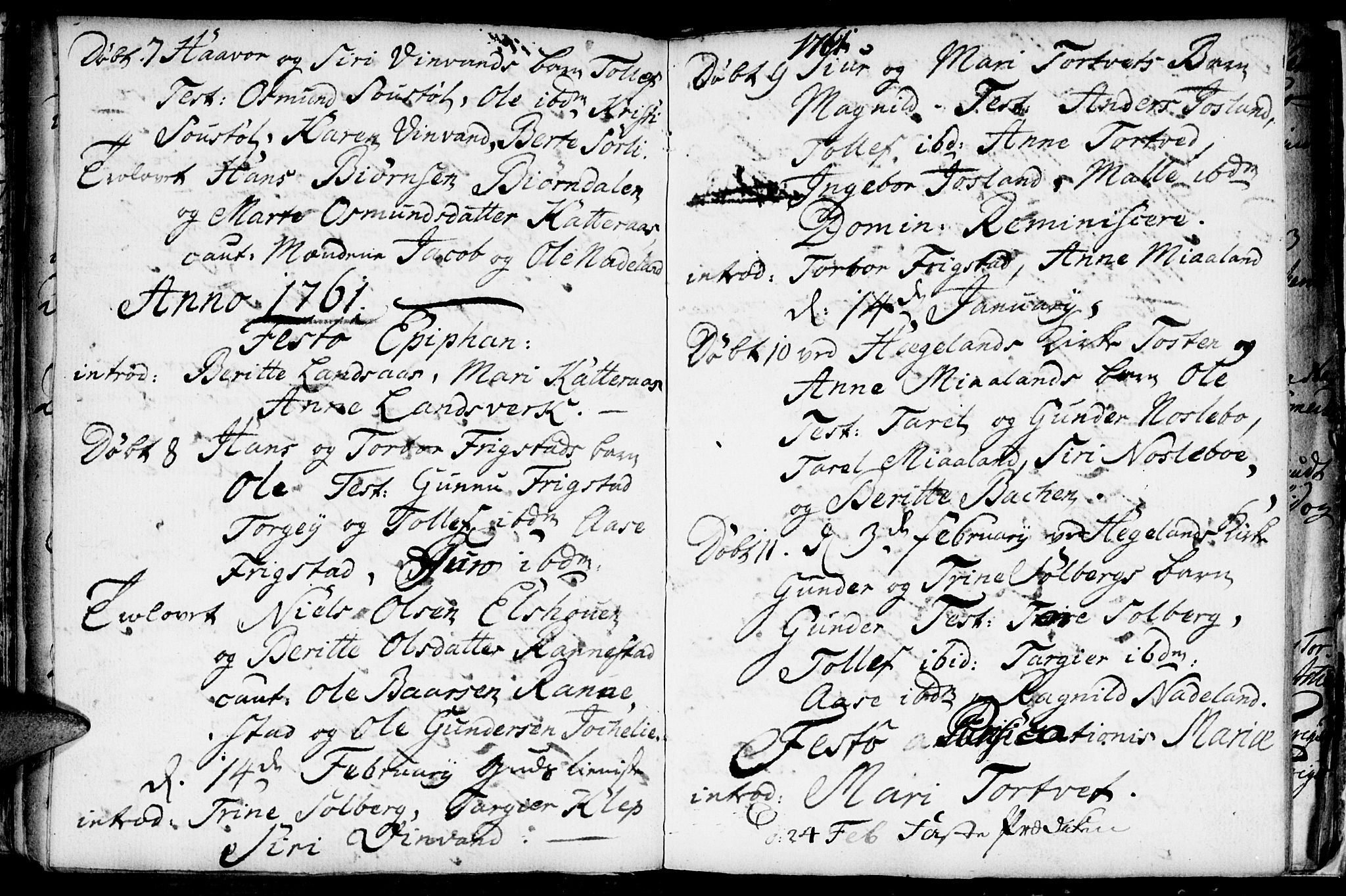 Evje sokneprestkontor, AV/SAK-1111-0008/F/Fa/Fac/L0001: Parish register (official) no. A 1, 1705-1764, p. 327-328