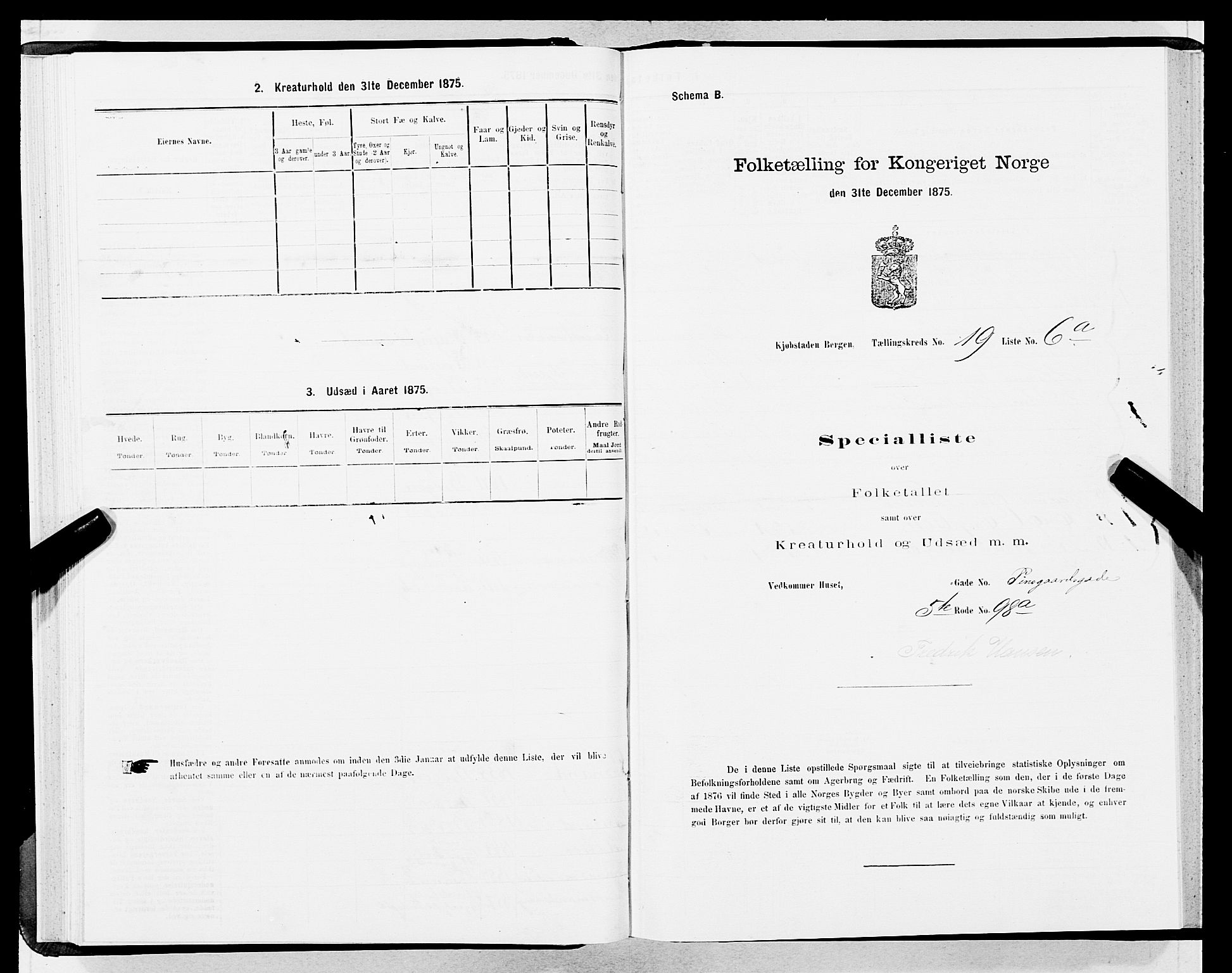 SAB, 1875 census for 1301 Bergen, 1875, p. 959