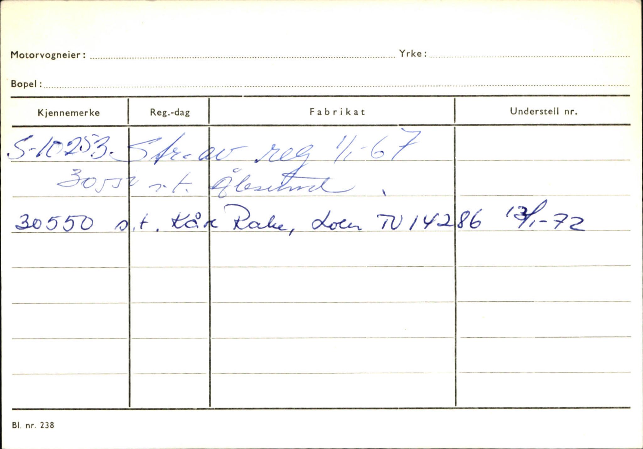 Statens vegvesen, Sogn og Fjordane vegkontor, AV/SAB-A-5301/4/F/L0131: Eigarregister Høyanger P-Å. Stryn S-Å, 1945-1975, p. 1601