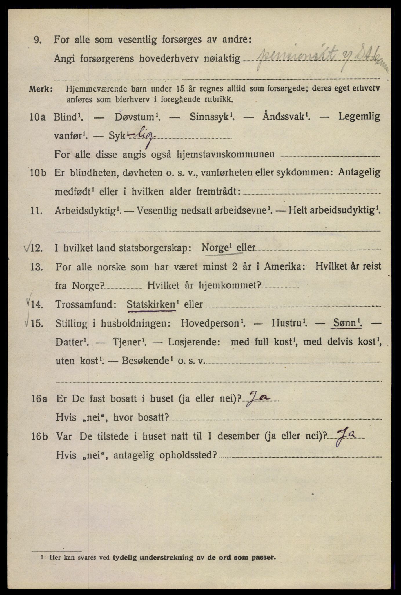 SAO, 1920 census for Kristiania, 1920, p. 316546