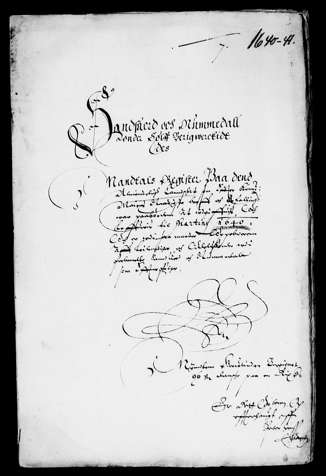 Rentekammeret inntil 1814, Reviderte regnskaper, Lensregnskaper, RA/EA-5023/R/Rb/Rbn/L0002: Numedal og Sandsvær len, 1638-1643