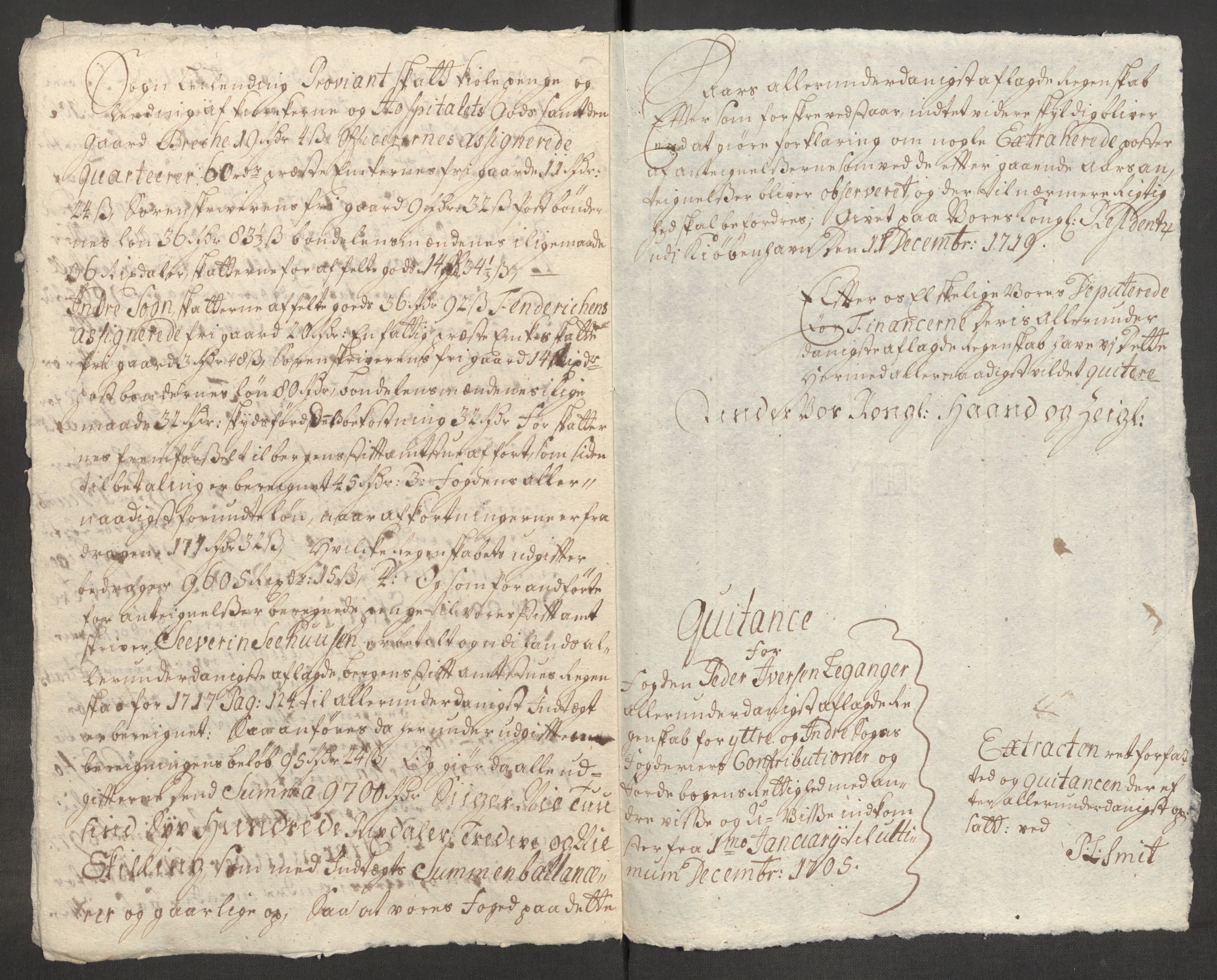 Rentekammeret inntil 1814, Reviderte regnskaper, Fogderegnskap, RA/EA-4092/R52/L3314: Fogderegnskap Sogn, 1705-1707, p. 22