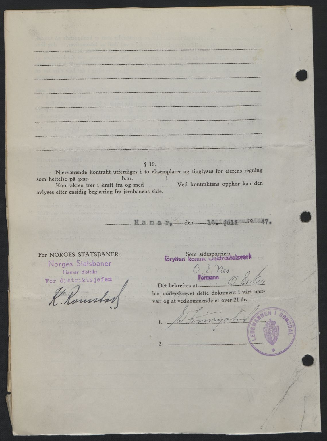 Romsdal sorenskriveri, AV/SAT-A-4149/1/2/2C: Mortgage book no. A23, 1947-1947, Diary no: : 1832/1947