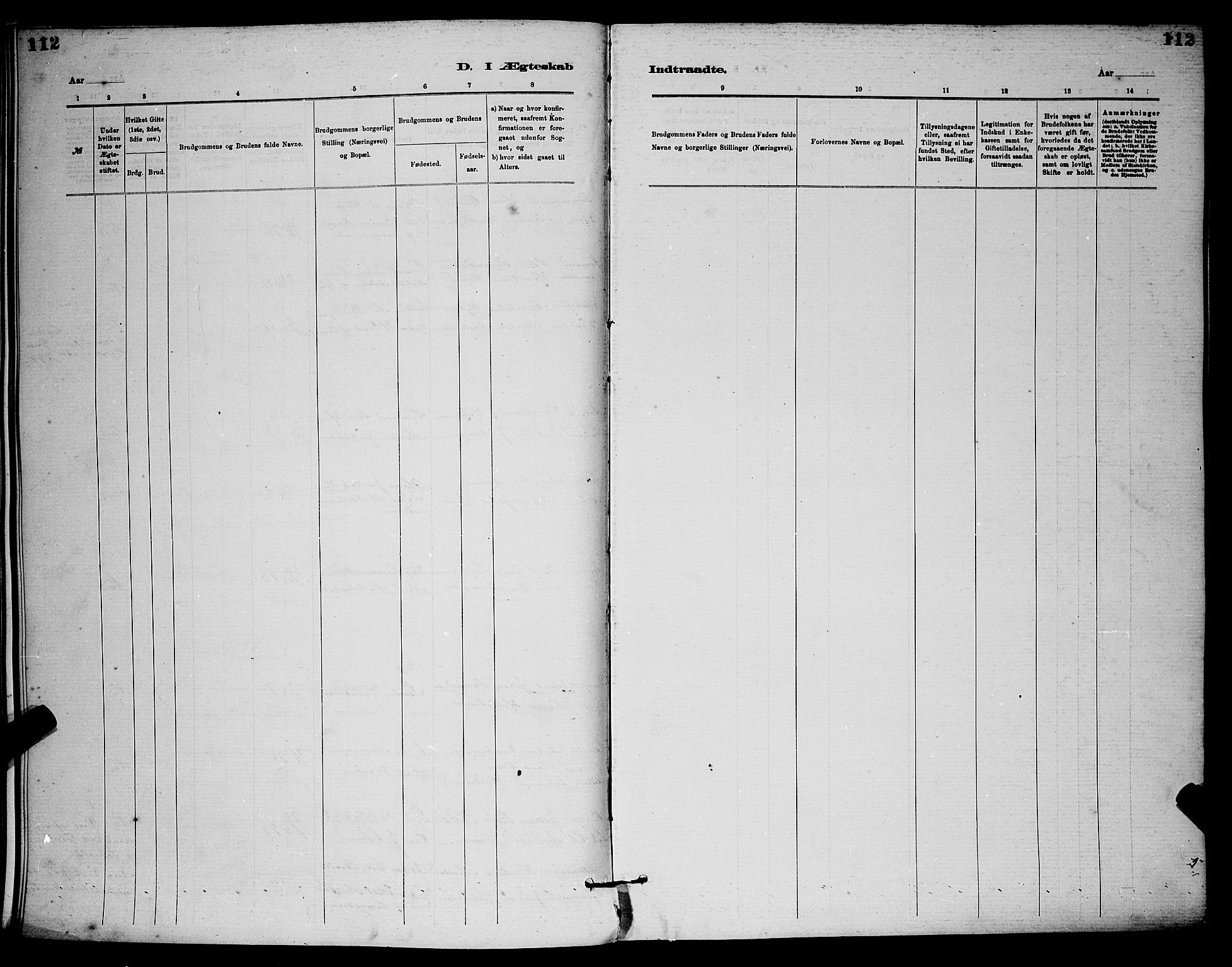 Langesund kirkebøker, AV/SAKO-A-280/G/Ga/L0005: Parish register (copy) no. 5, 1884-1898, p. 112