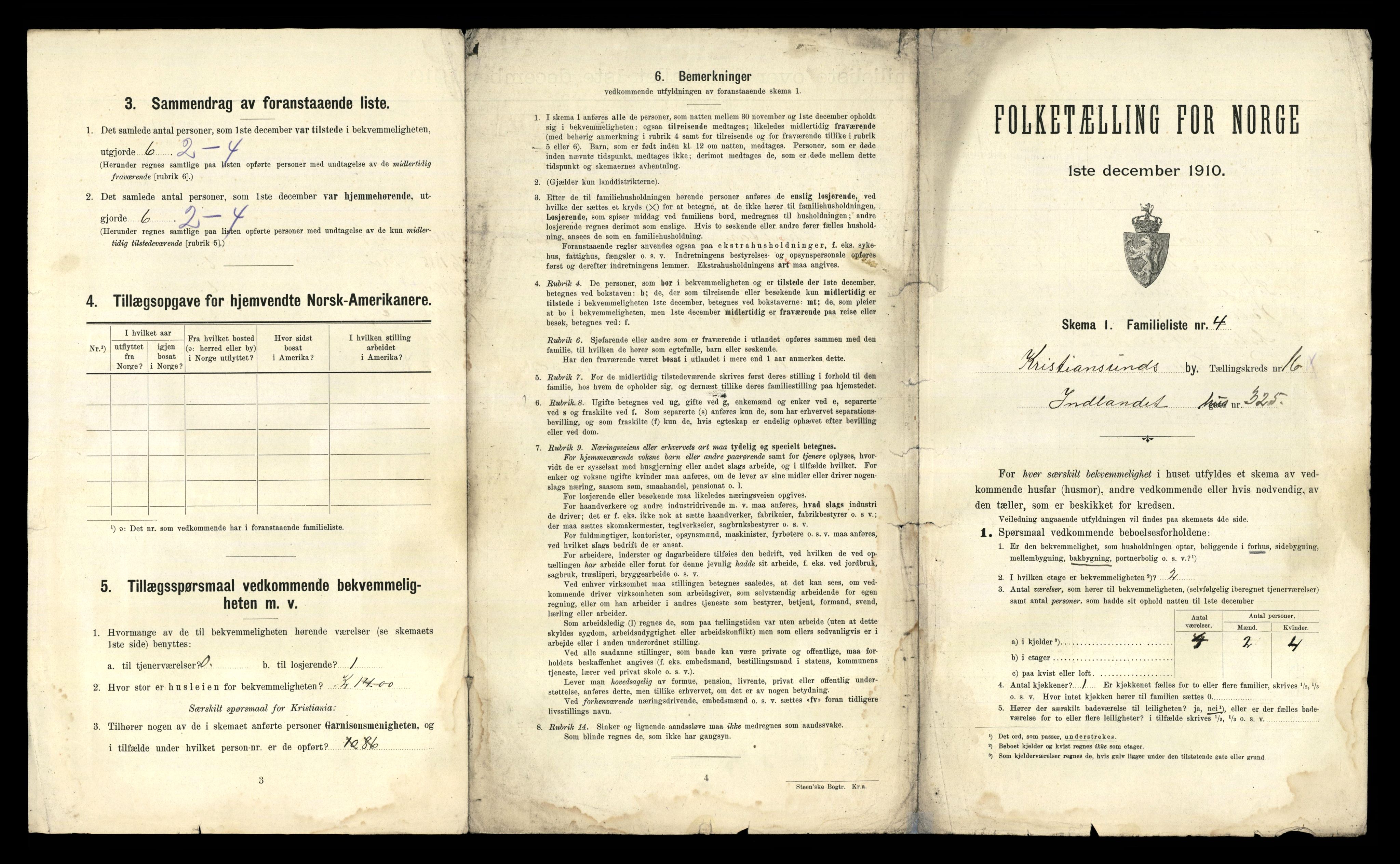 RA, 1910 census for Kristiansund, 1910, p. 5891