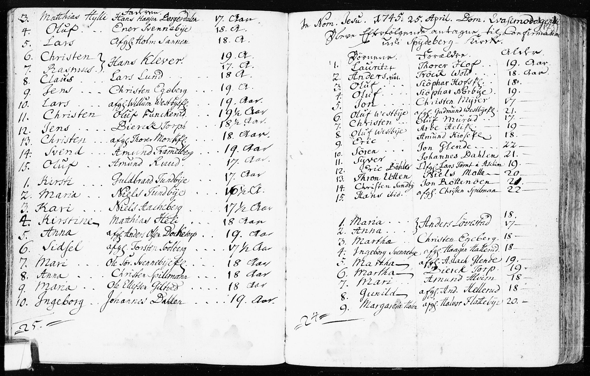 Spydeberg prestekontor Kirkebøker, AV/SAO-A-10924/F/Fa/L0002: Parish register (official) no. I 2, 1739-1780, p. 173