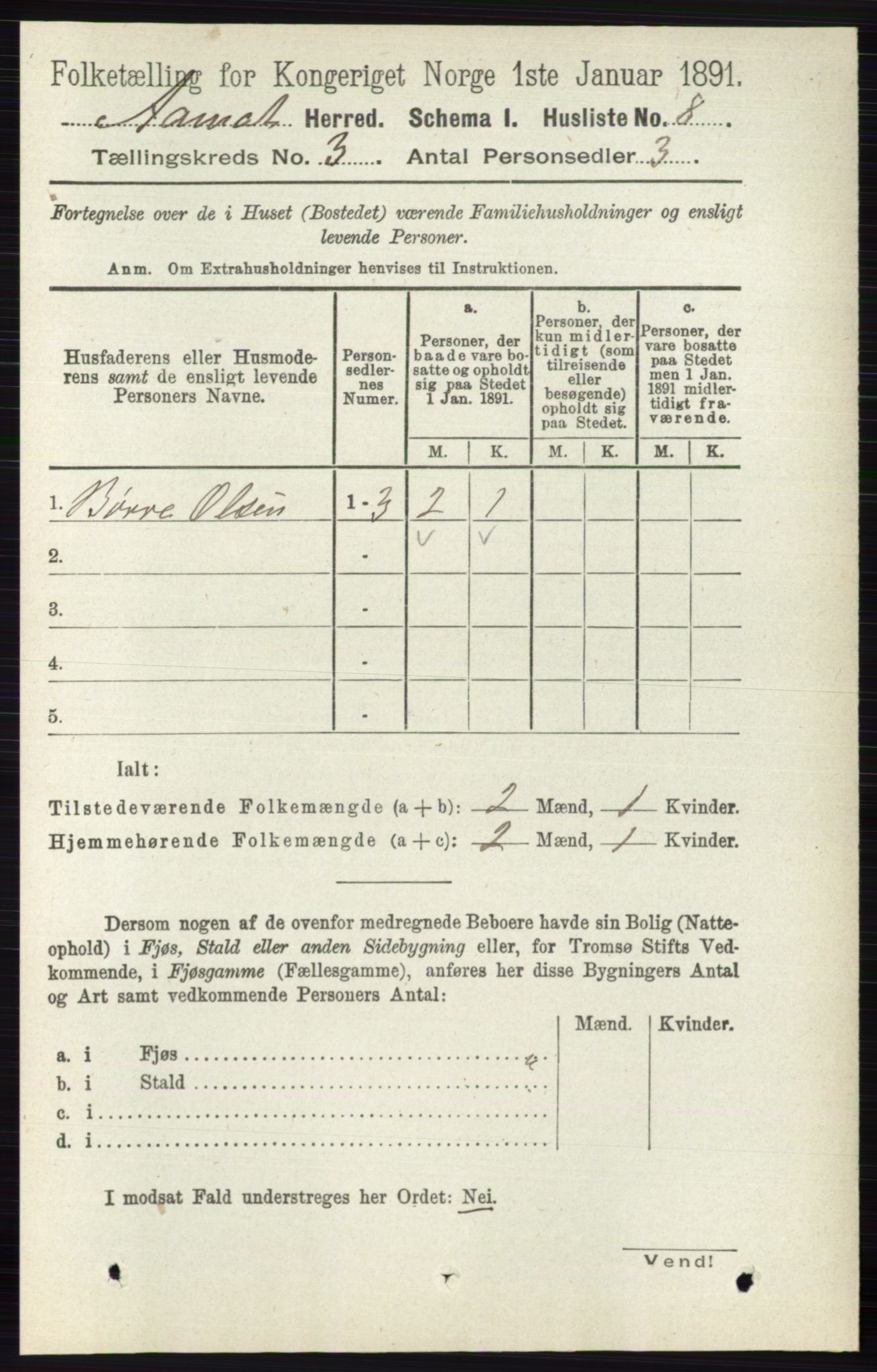 RA, 1891 census for 0429 Åmot, 1891, p. 1393