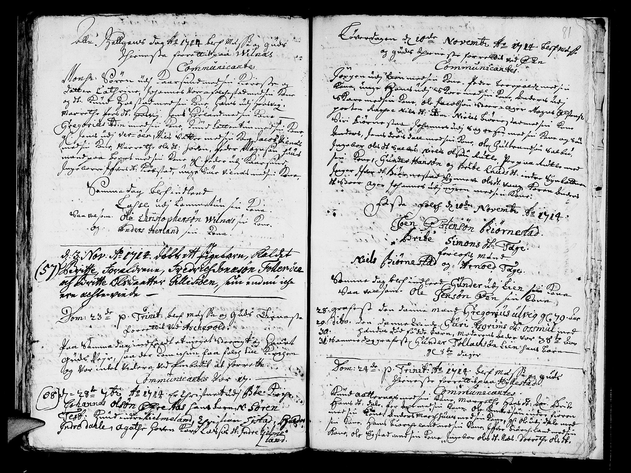 Askvoll sokneprestembete, SAB/A-79501/H/Haa/Haaa/L0002: Parish register (official) no. A 2, 1711-1715, p. 81