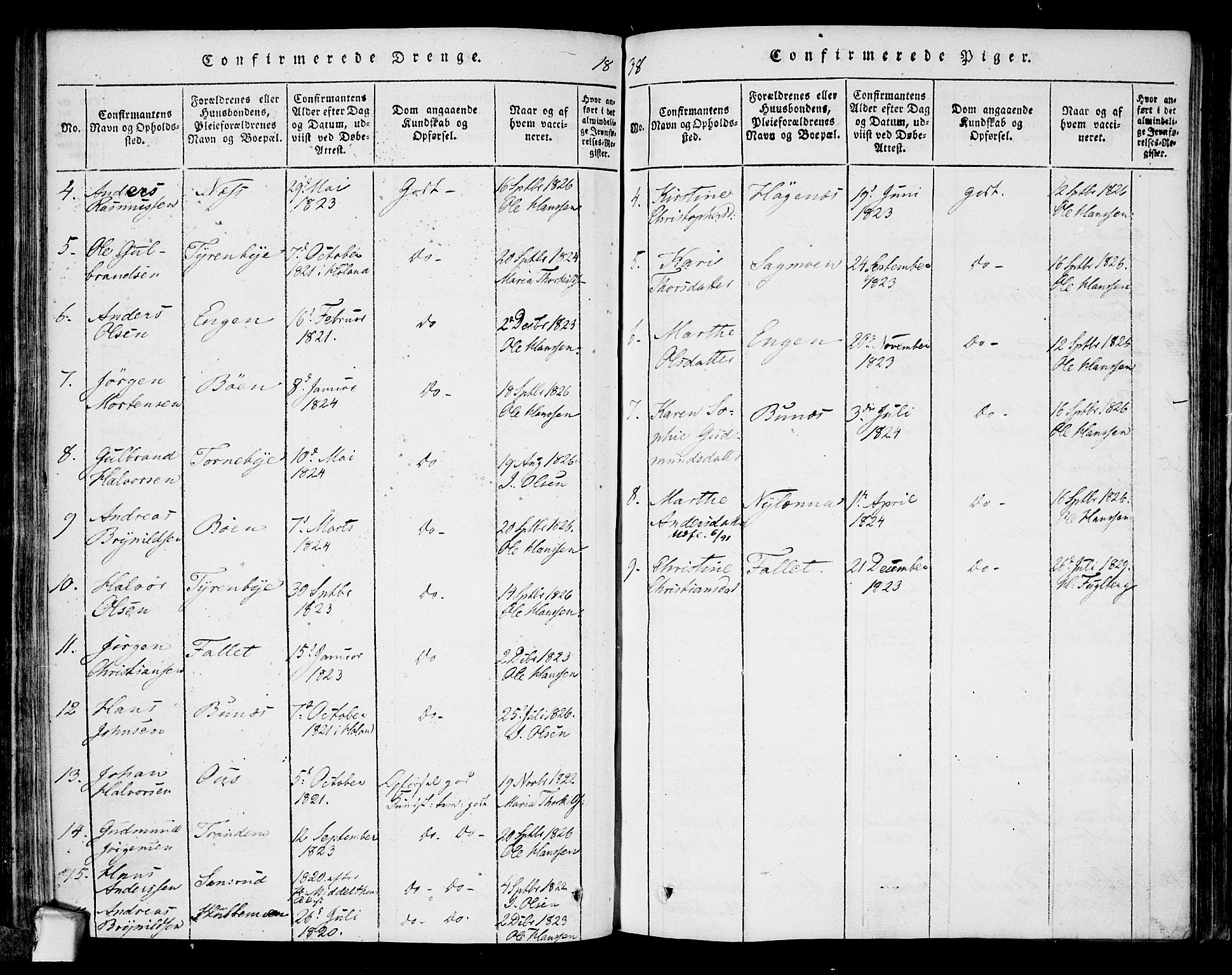 Rødenes prestekontor Kirkebøker, AV/SAO-A-2005/F/Fa/L0004: Parish register (official) no. I 4, 1814-1838, p. 39