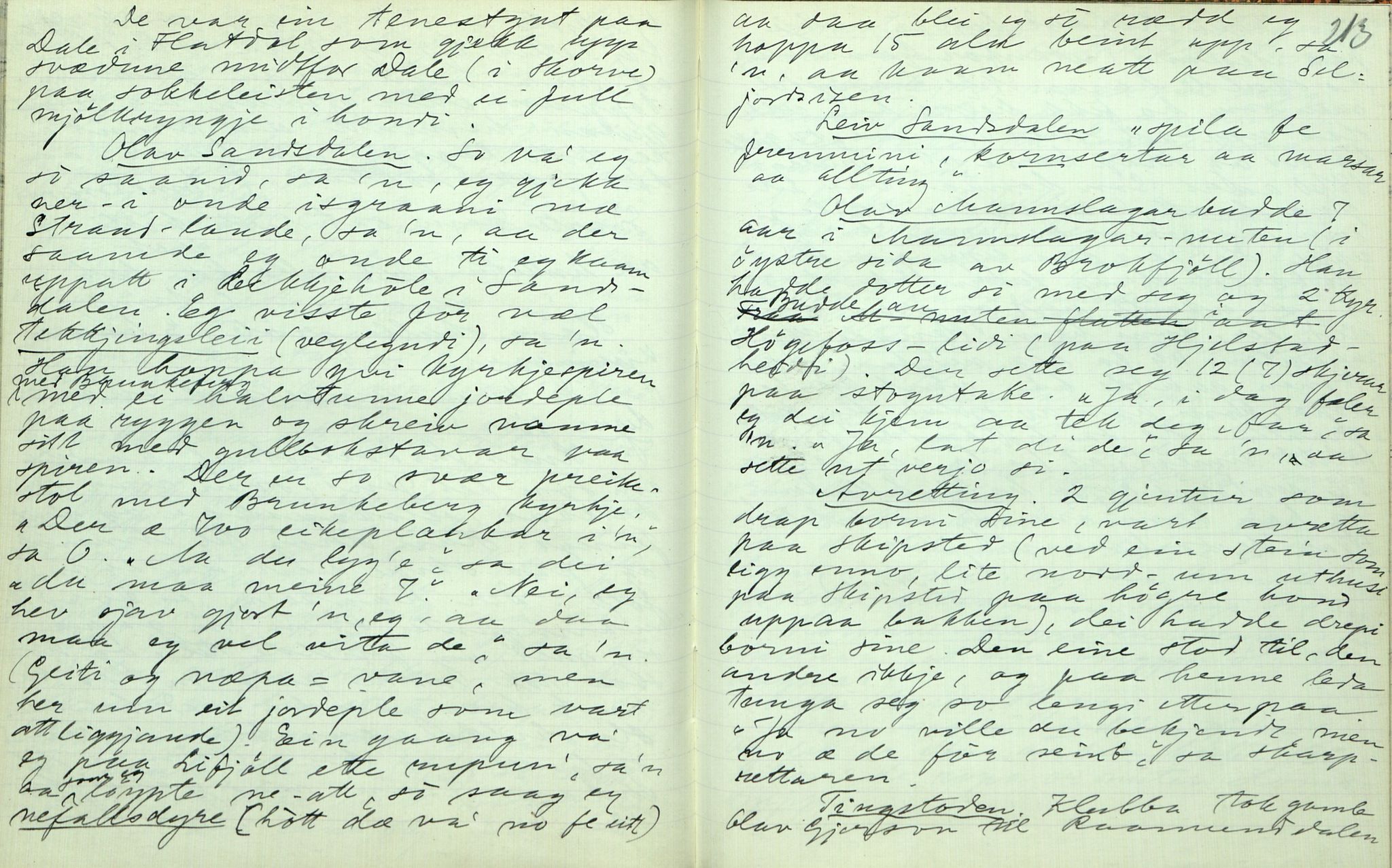 Rikard Berge, TEMU/TGM-A-1003/F/L0006/0045: 201-250 / 245 Kviteseid. Skrive av Marte Rudsodden, 1913, p. 212-213