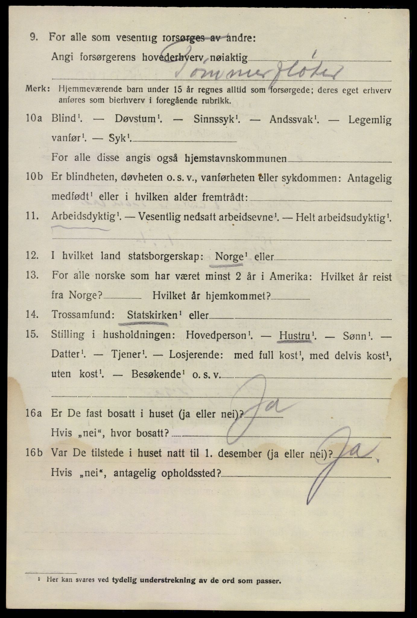 SAO, 1920 census for Fet, 1920, p. 2931