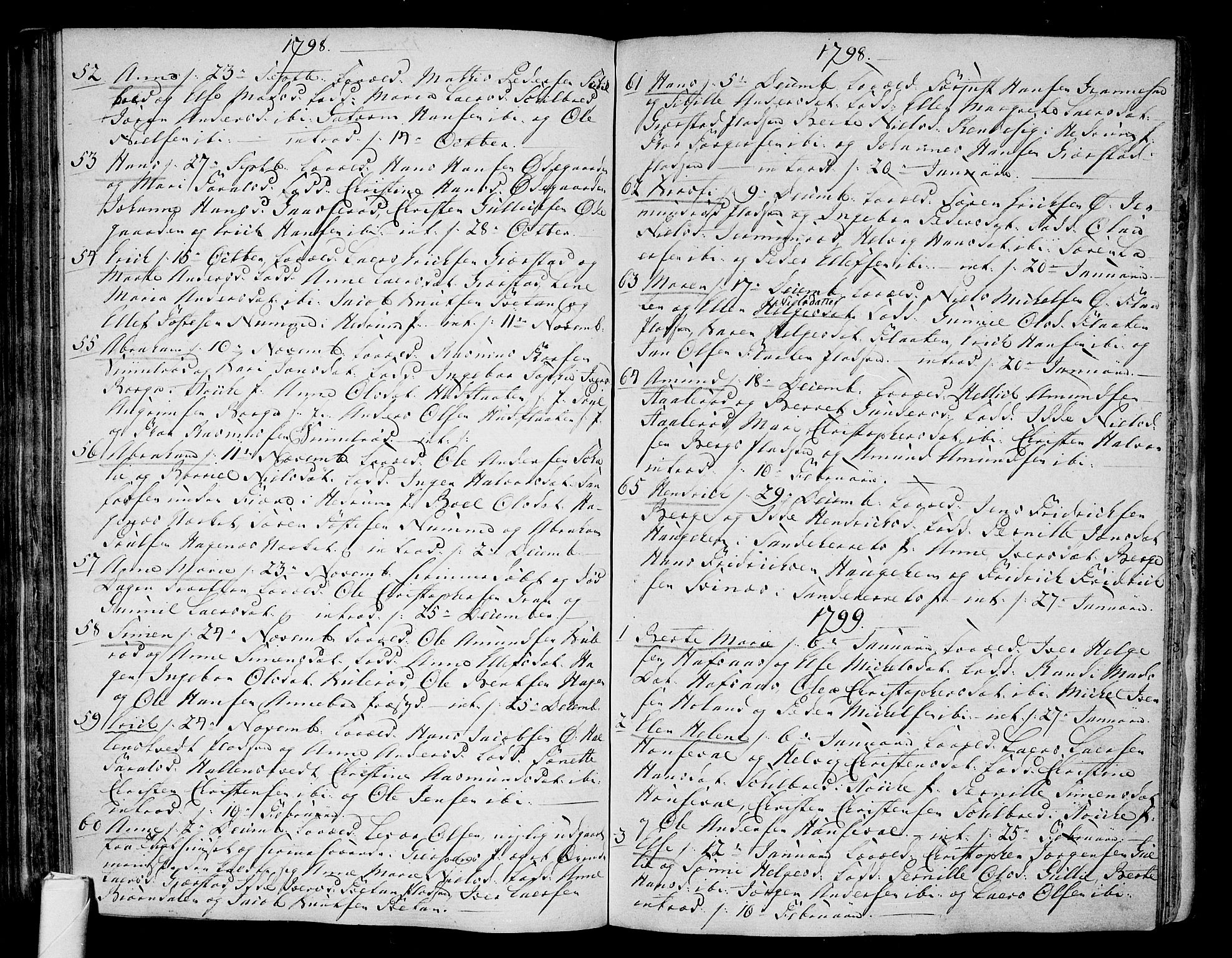 Andebu kirkebøker, AV/SAKO-A-336/F/Fa/L0002: Parish register (official) no. 2, 1733-1802