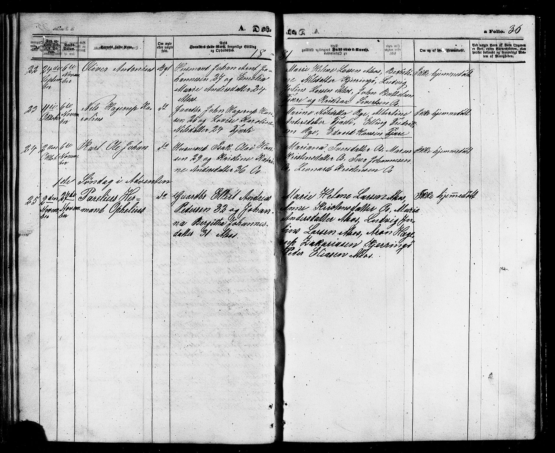 Ministerialprotokoller, klokkerbøker og fødselsregistre - Nordland, SAT/A-1459/803/L0075: Parish register (copy) no. 803C02, 1867-1881, p. 36
