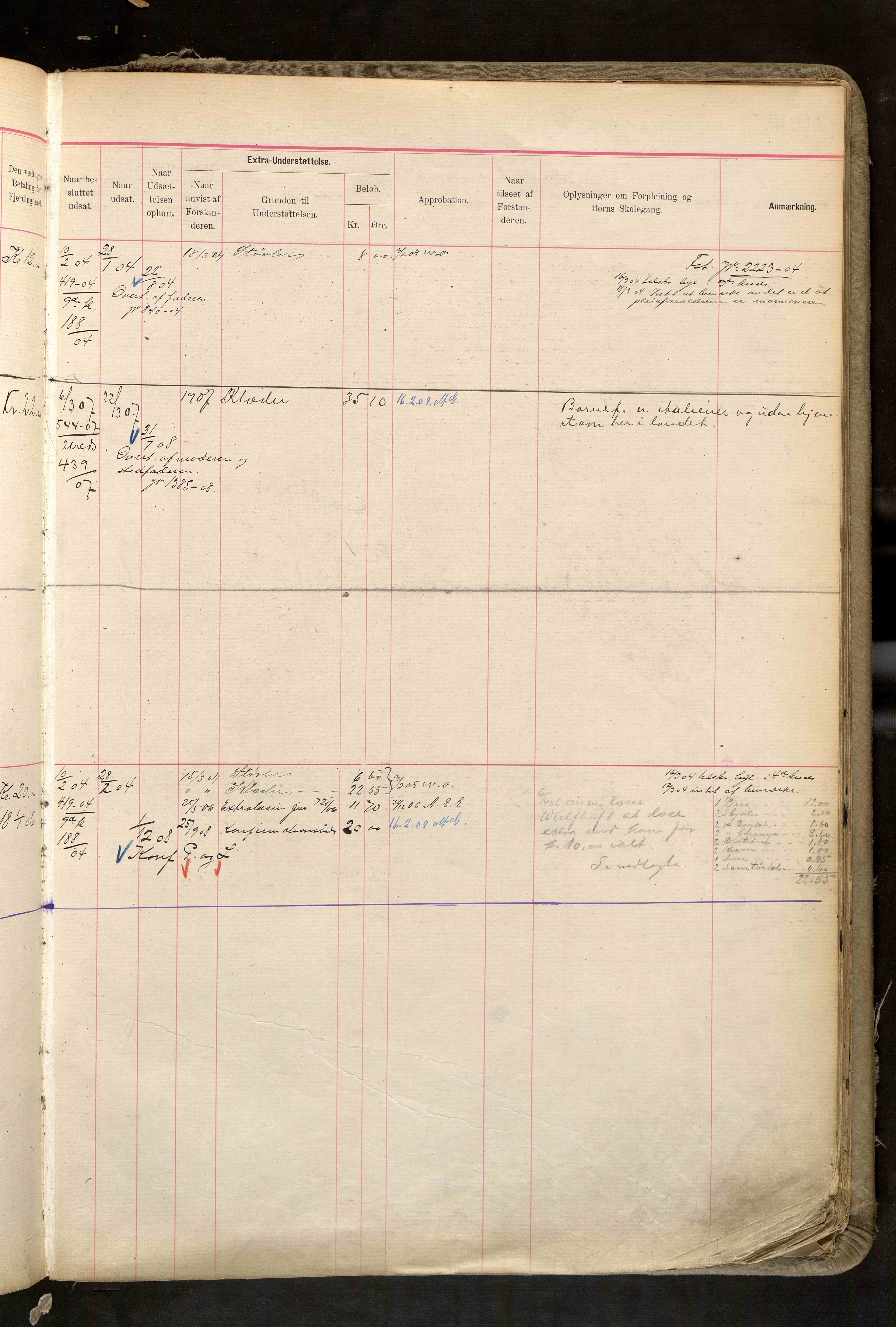 Fattigvesenet, OBA/A-20045/H/Hd/L0006: Manntallsprotokoll. Mnr. 501-1000, 1897-1910, p. 447