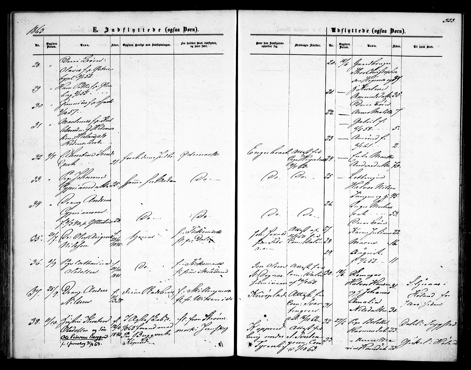 Rødenes prestekontor Kirkebøker, AV/SAO-A-2005/F/Fa/L0007: Parish register (official) no. I 7, 1860-1869, p. 323