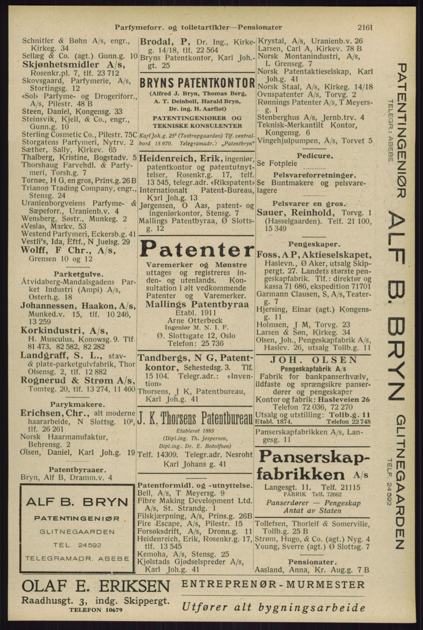 Kristiania/Oslo adressebok, PUBL/-, 1929, p. 2161