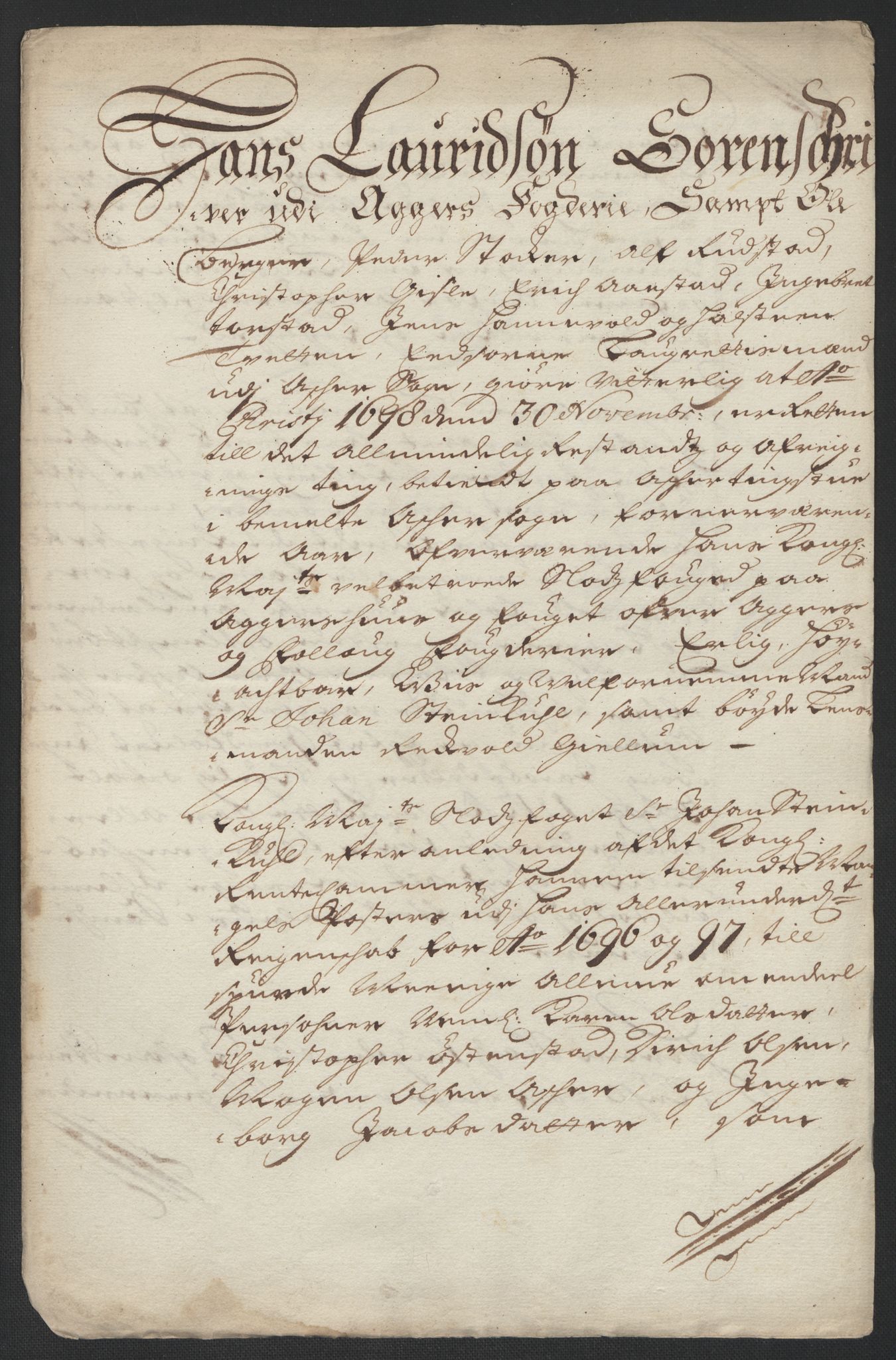 Rentekammeret inntil 1814, Reviderte regnskaper, Fogderegnskap, AV/RA-EA-4092/R10/L0441: Fogderegnskap Aker og Follo, 1698, p. 130