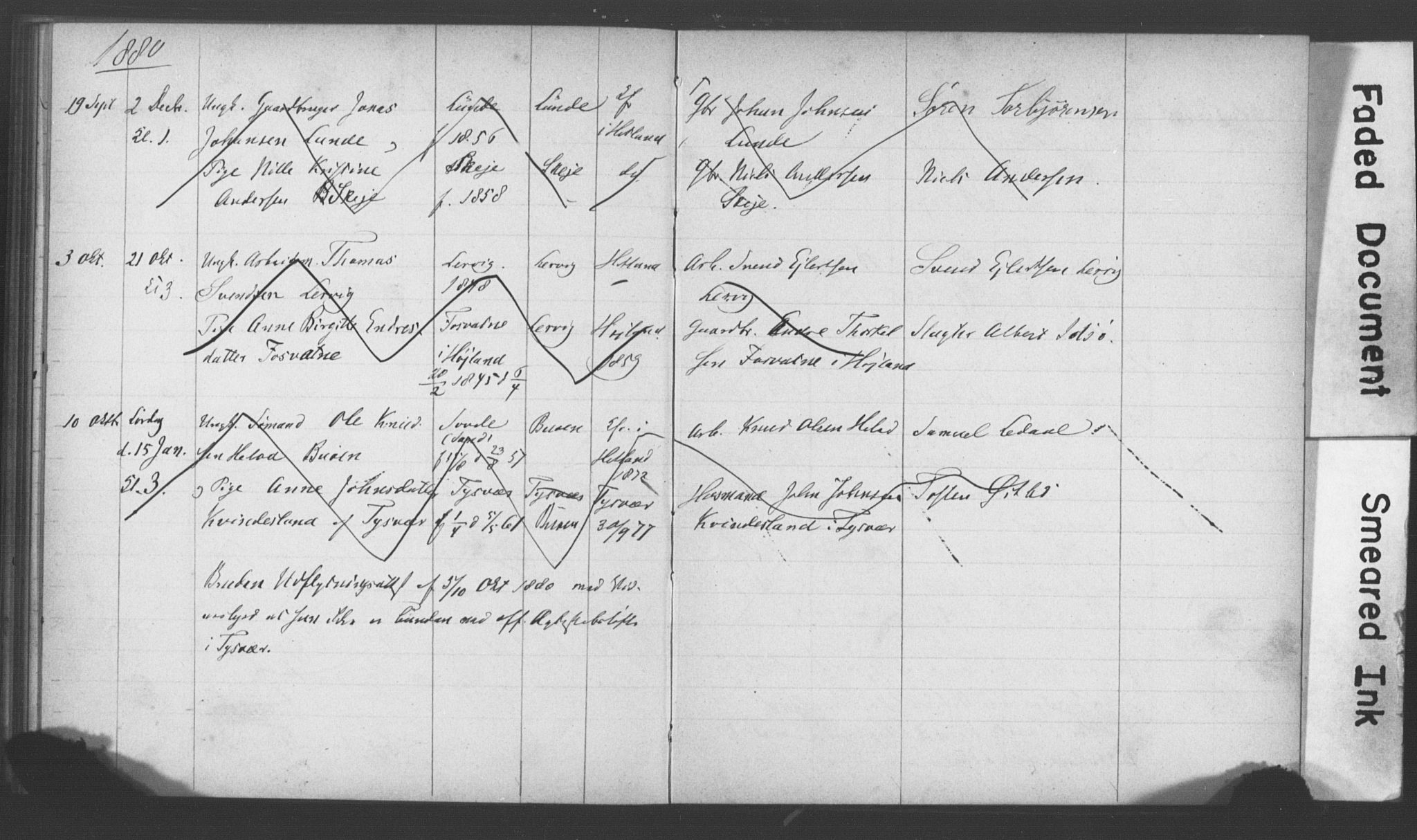 Hetland sokneprestkontor, AV/SAST-A-101826/70/705BA/L0001: Banns register no. 1, 1877-1881