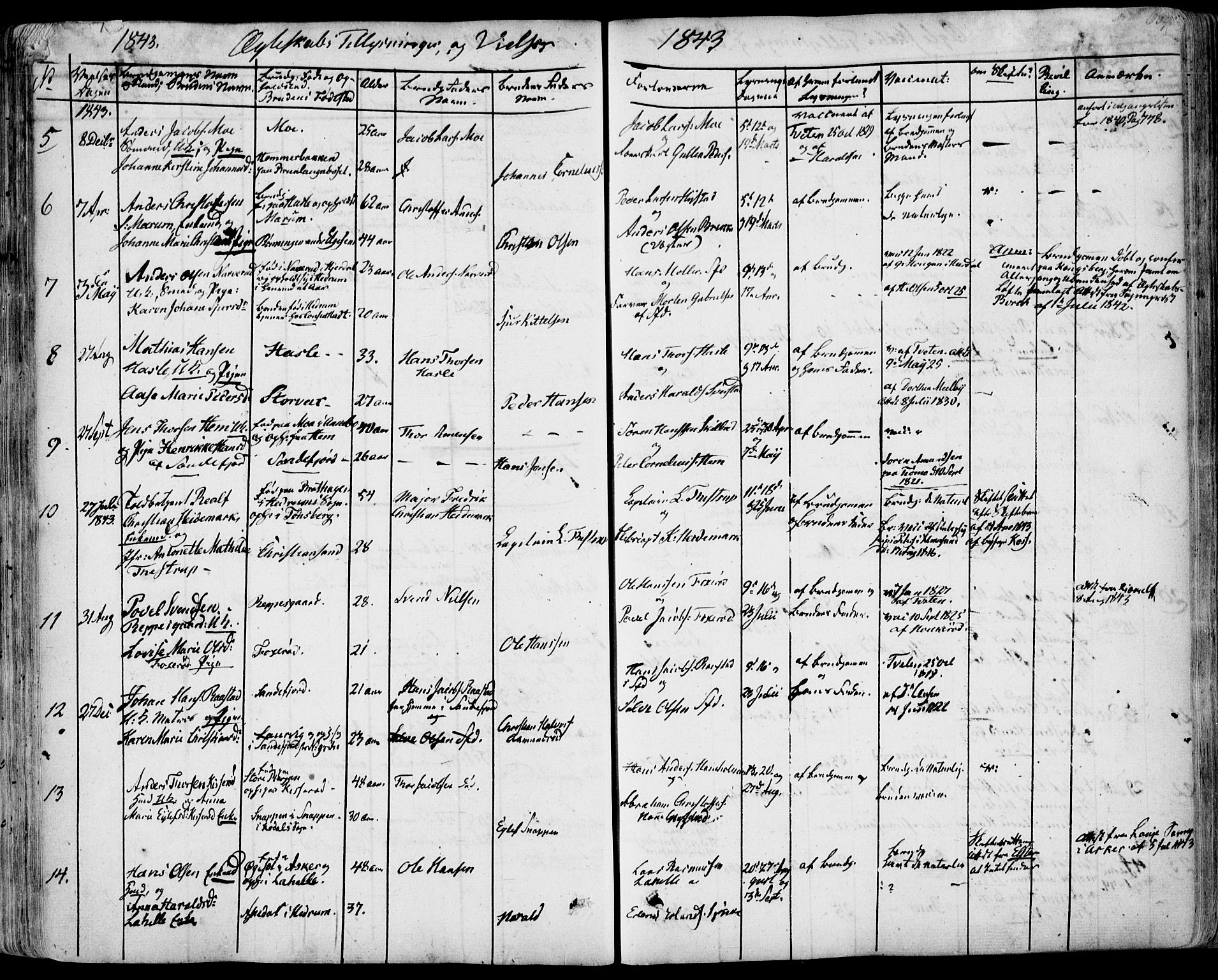 Sandar kirkebøker, AV/SAKO-A-243/F/Fa/L0005: Parish register (official) no. 5, 1832-1847, p. 638-639