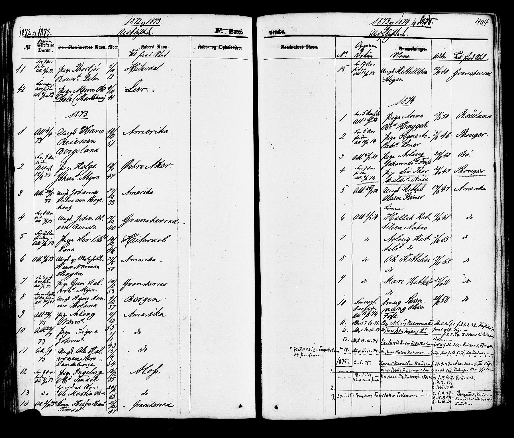 Hjartdal kirkebøker, SAKO/A-270/F/Fa/L0009: Parish register (official) no. I 9, 1860-1879, p. 404