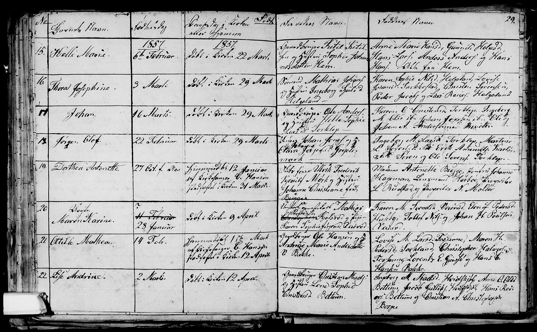 Våle kirkebøker, AV/SAKO-A-334/G/Ga/L0002: Parish register (copy) no. I 2, 1851-1863, p. 28-29