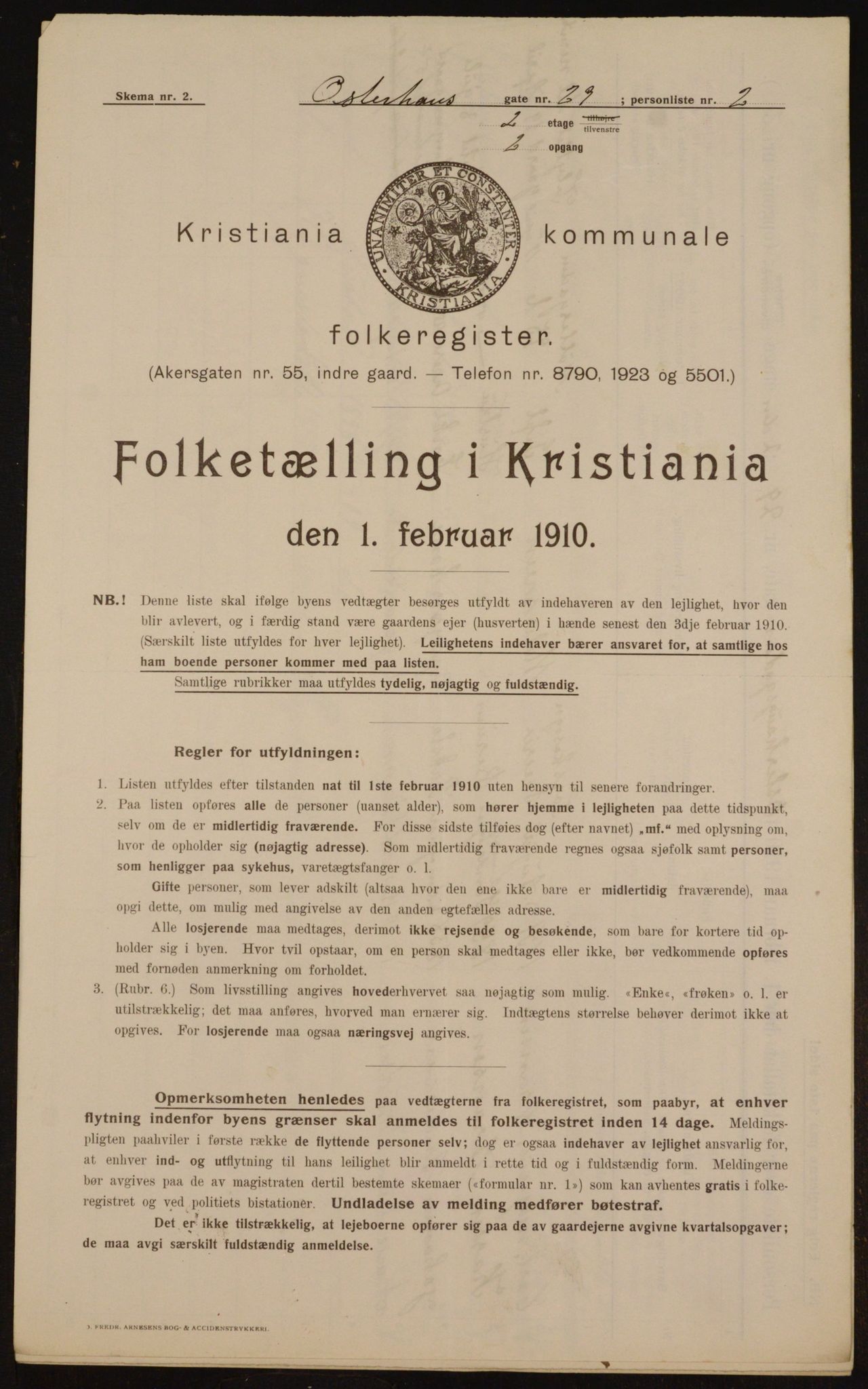 OBA, Municipal Census 1910 for Kristiania, 1910, p. 74766