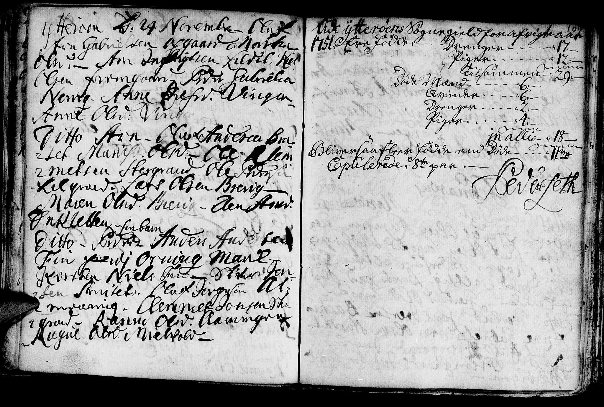 Ministerialprotokoller, klokkerbøker og fødselsregistre - Nord-Trøndelag, SAT/A-1458/722/L0215: Parish register (official) no. 722A02, 1718-1755, p. 107