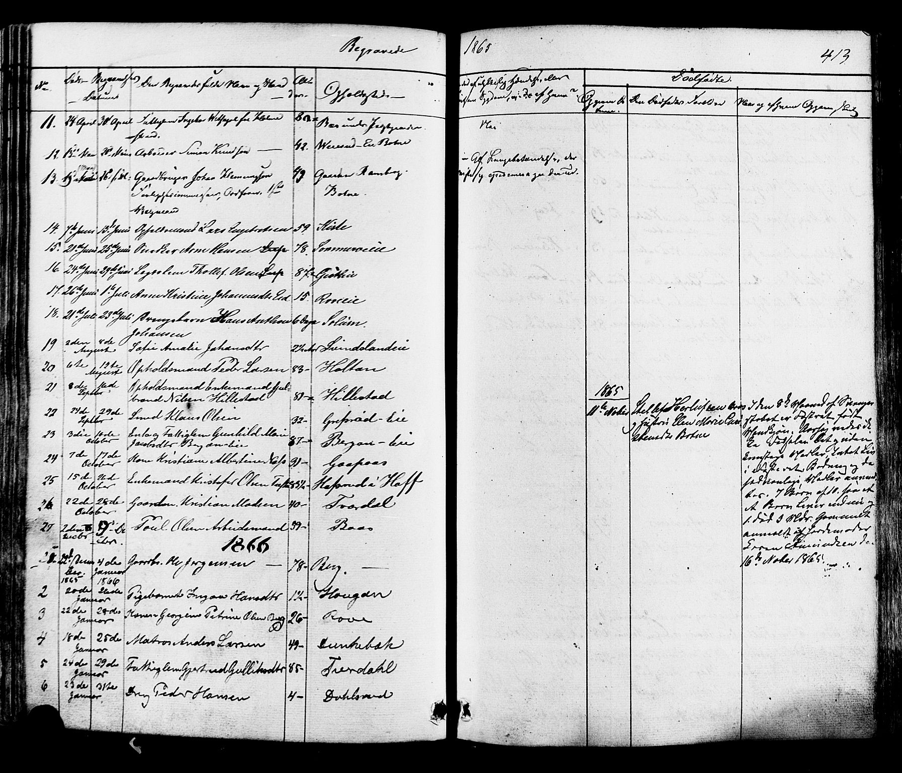 Botne kirkebøker, AV/SAKO-A-340/F/Fa/L0006: Parish register (official) no. I 6, 1836-1877, p. 413